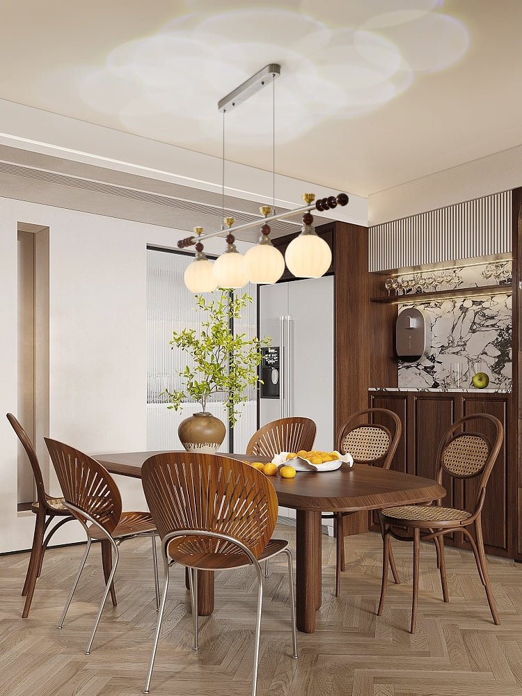 Cassian Linear Pendant Lamp - Modern LED Hanging Light Fixture for Kitchen Island, Dining Room & Living Room | Dimmable Industrial Style Lighting