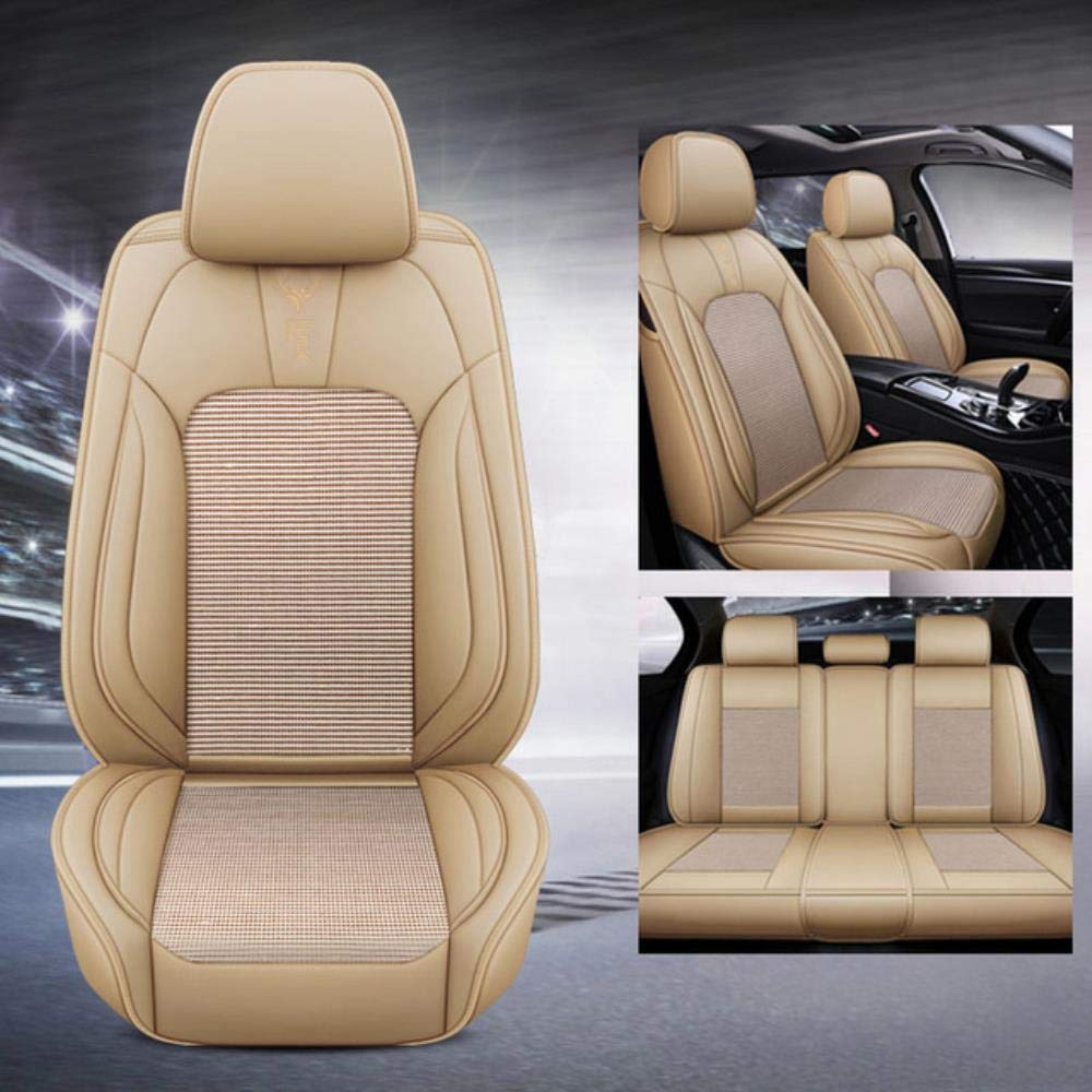 Universal Car Seat Covers Full Set - Fits All Renault Models (Logan, Scenic, Fluence, Duster, Megane, Captur, Laguna, Kadjar) - Premium Brown Auto Seat Protectors - Perfect for Daily Commuting, Road Trips & Family Travel