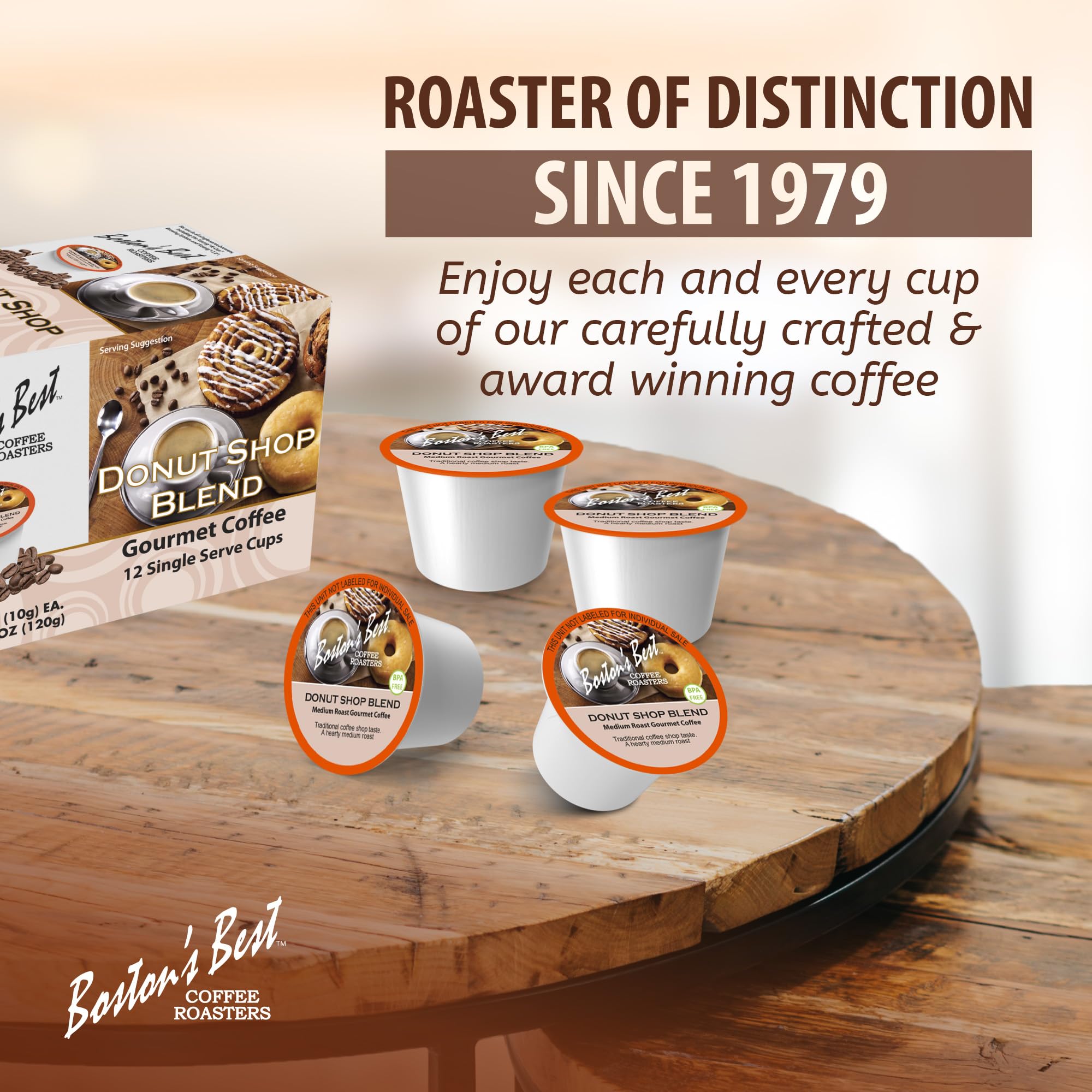 Boston’s Best Decaf Medium Roast Coffee Pods - Hearty Donut Shop Blend, 12 K-Cups for Keurig Brewers | Rich & Smooth Gourmet Coffee for Home, Office, or Breakfast Enjoyment