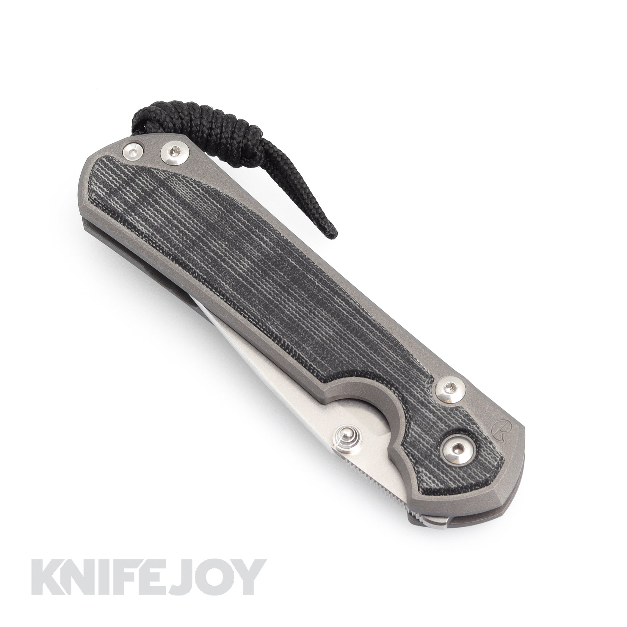 Chris Reeve Knives LEFT HAND Large Sebenza 31 Drop Point Magnacut Blade with Black Micarta Inlay & Double Silver Lugs - Premium EDC Folding Knife for Outdoor, Camping, and Tactical Use