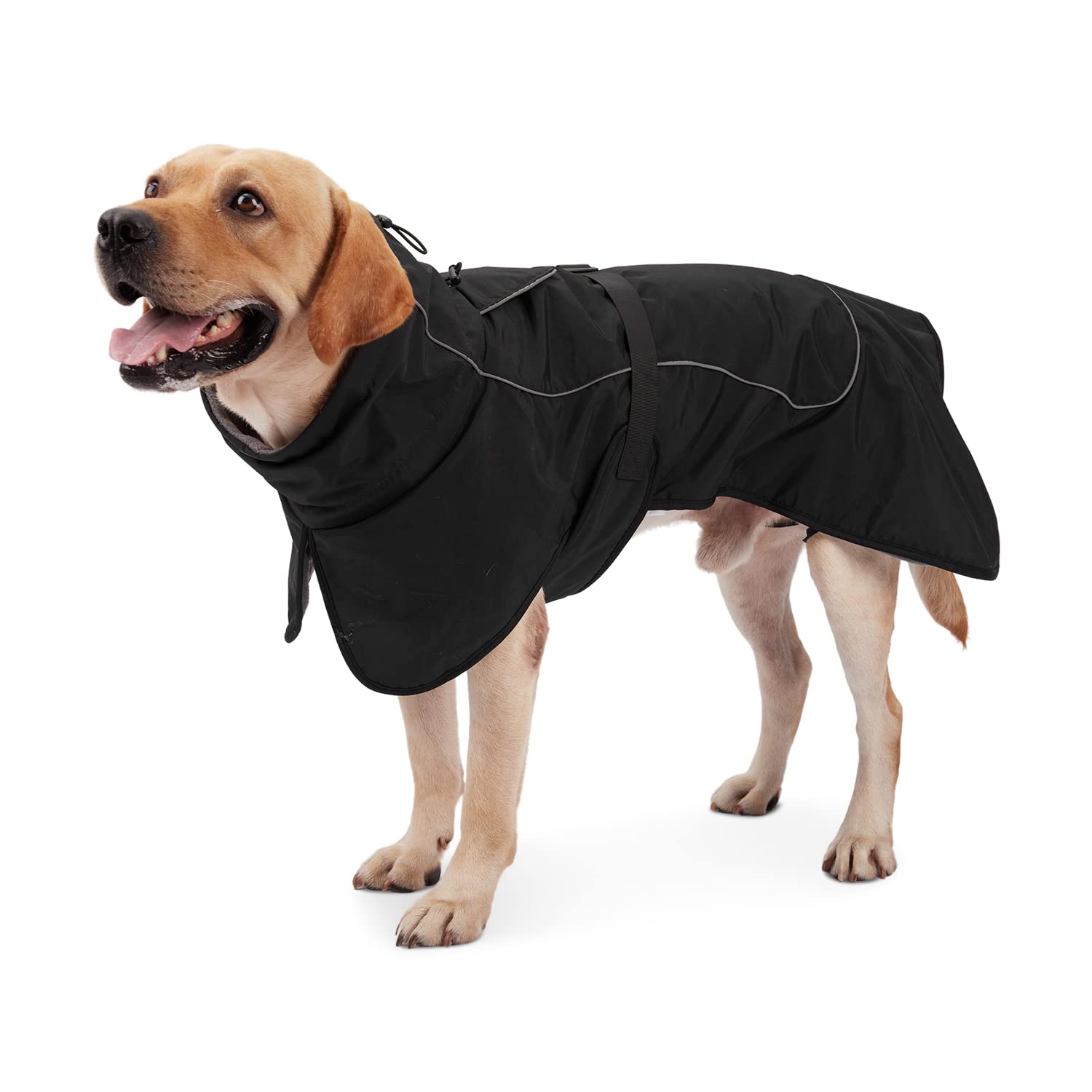 **Waterproof Windproof Dog Winter Coat for Large & Medium Dogs - Fleece Lined Snowproof Jacket with Quick-Release Buckle & Reflective Strips - Warm Cold Weather Dog Clothes for Outdoor Hiking, Walking & Snow Play**