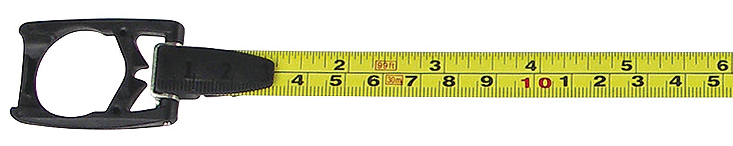Alvin Speedy Rewind Tape Measure - 100 ft Magnetic Tip & Durable Molded Hook - Heavy Duty Black Rubber Coating - Perfect for Construction, DIY Projects & Home Improvement