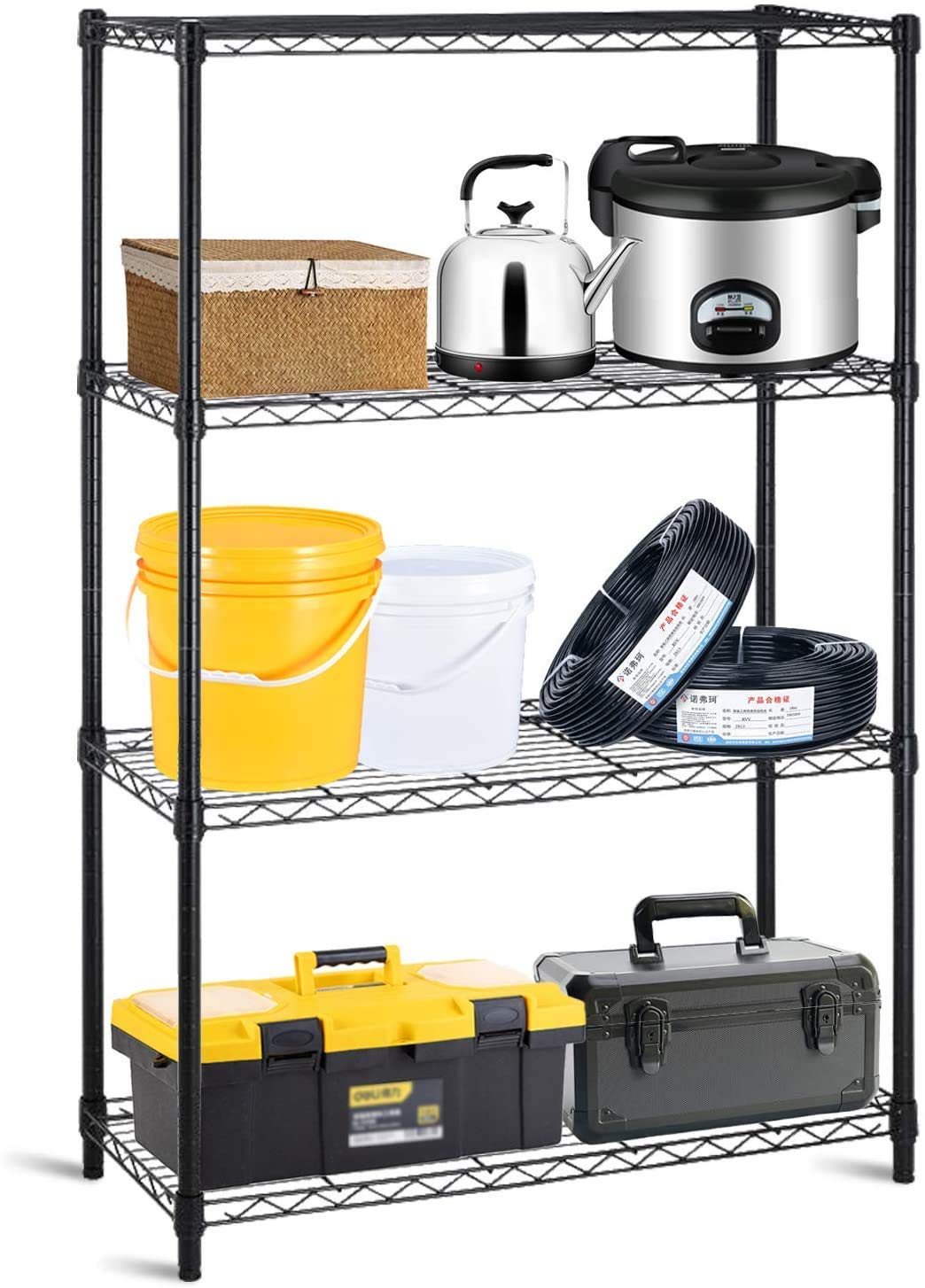 Heavy Duty 6-Tier NSF Wire Shelving Unit - 82