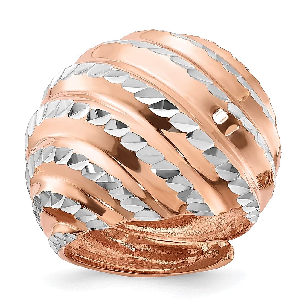 925 Sterling Silver Rose Gold Plated Adjustable Band Ring for Women - Dainty Fine Jewelry Gift for Her, Perfect for Anniversary, Birthday & Valentine's Day