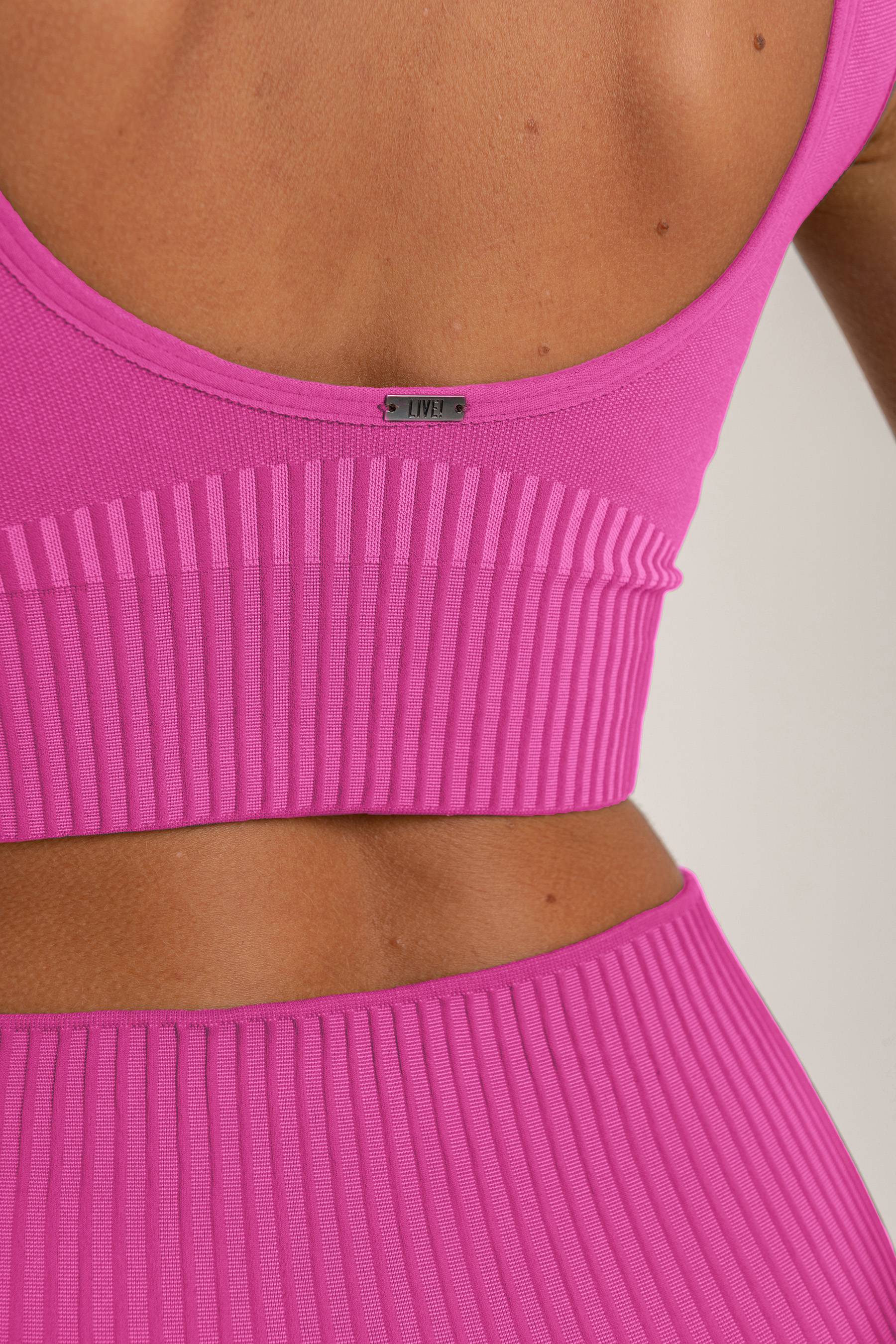 High Support Rib Seamless Sports Bra for Women - Comfortable Workout & Yoga Top - Perfect for Running, Gym, and Active Lifestyle