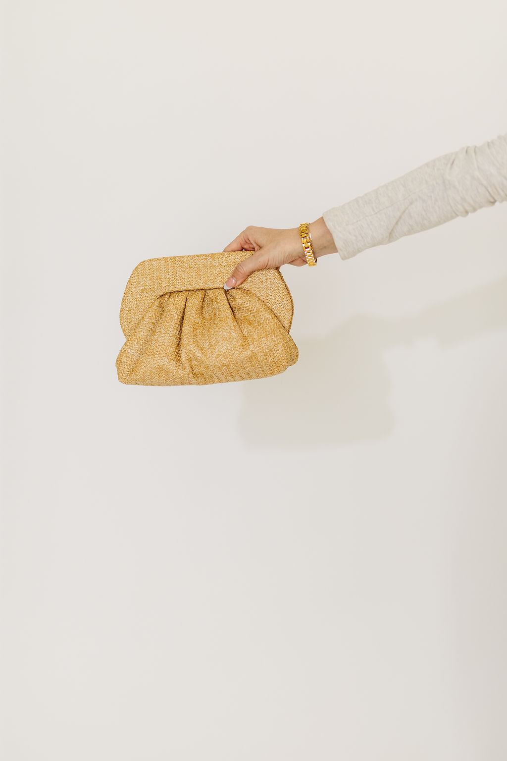 Linda Straw Frame Clutch Bag - Natural Woven Handbag for Women | Perfect for Beach, Summer Outfits & Boho Fashion Accessories