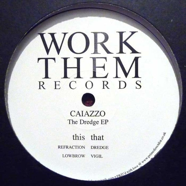 Chris Caiazzo - The Dredge 12 Vinyl Record | Work Them Records WORKTHEM020 | Limited Edition Electronic Music for DJs & Collectors