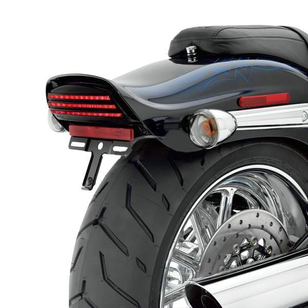 Eagle Lights Bobtail Tri Bar LED Tail Light for 2008-2013 Harley Davidson Dyna Fat Bob - High Visibility Motorcycle Brake Light for Night Riding & Safety