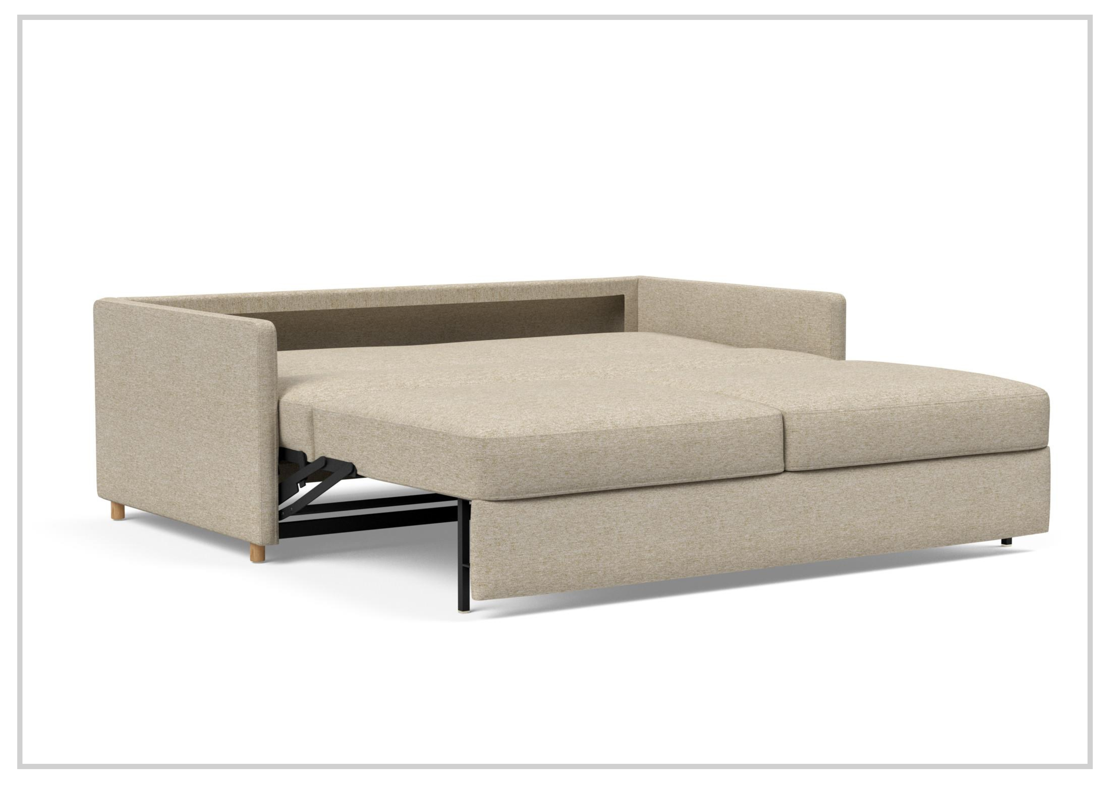 Innovation Living Neah Fabric 2-Seater King Size Sleeper Sofa Bed - Convertible Comfort for Small Spaces & Guest Rooms