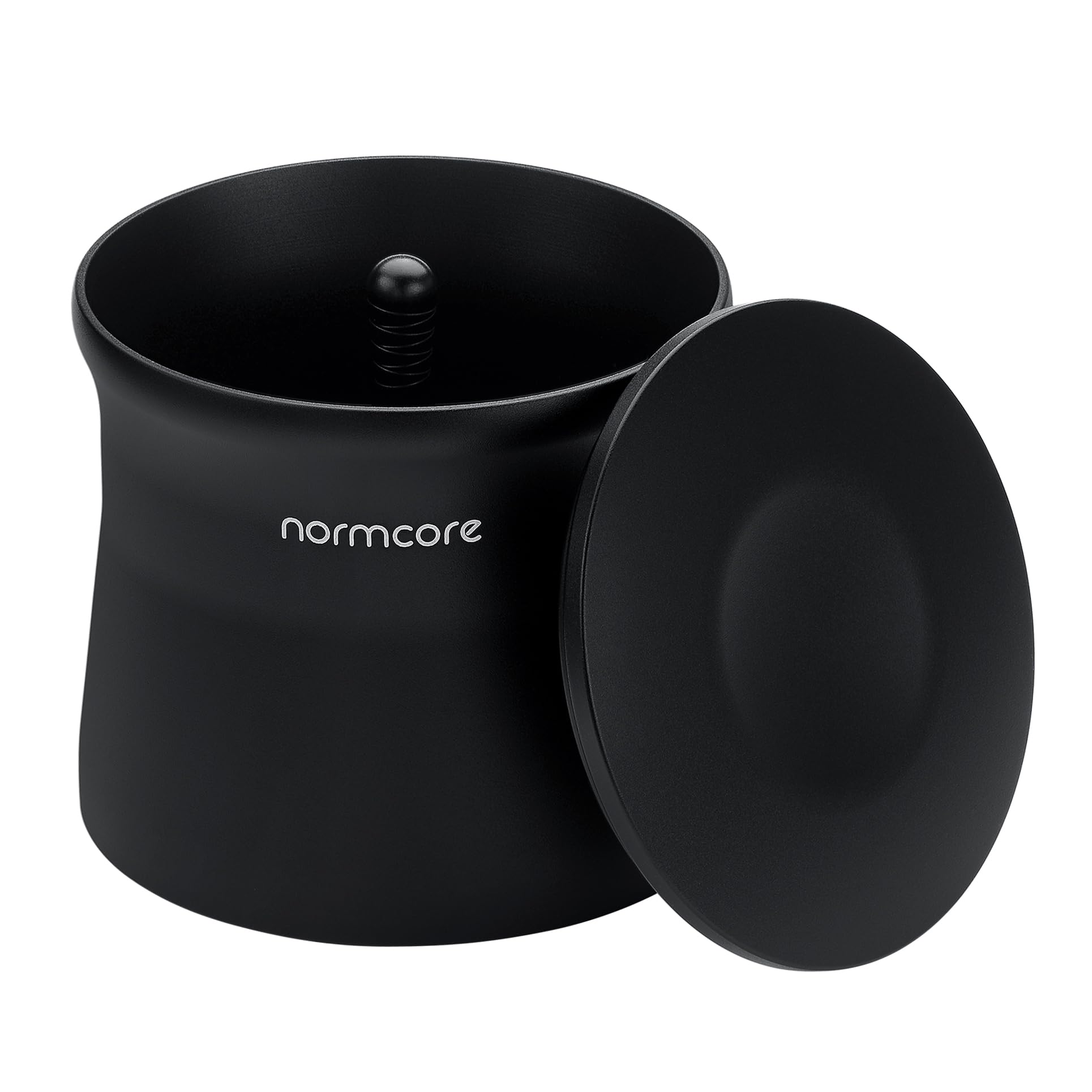 Premium 58mm Magnetic Espresso Dosing Cup - Barista Coffee Grinder Dosing Tool for 58mm Portafilter Basket - Matte Black Anodized Aluminum - Perfect for Home & Professional Coffee Brewing