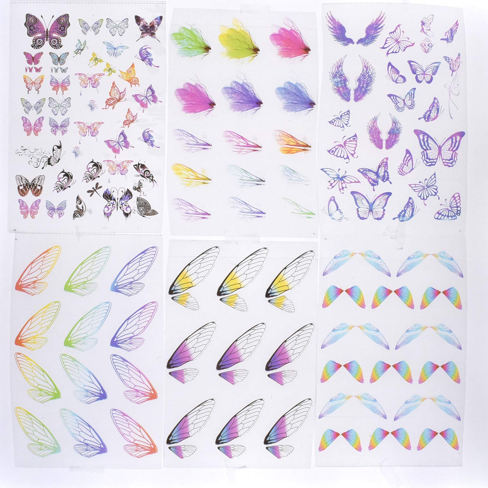 6-Piece Butterfly Embellishments for Epoxy Resin Molds - Premium 3D Fillers (Not Stickers) - Perfect for DIY Jewelry, Resin Art, and Home Decor Crafts