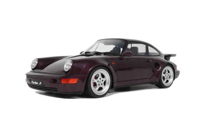 GT Spirit 1:12 Scale Porsche 911 (964) Turbo S Diecast Model Car - Purple Collectible for Display & Gift | Perfect for Car Enthusiasts & Home Office Decor