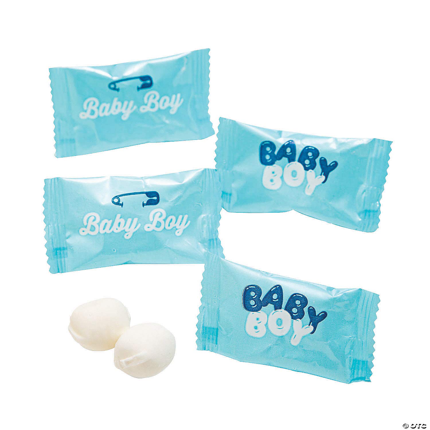 **108 Individually Wrapped Mint Candy for Baby Boy - Perfect for Baby Showers & Gender Reveal Parties - Sweet Treat for Celebrations & Party Favors**