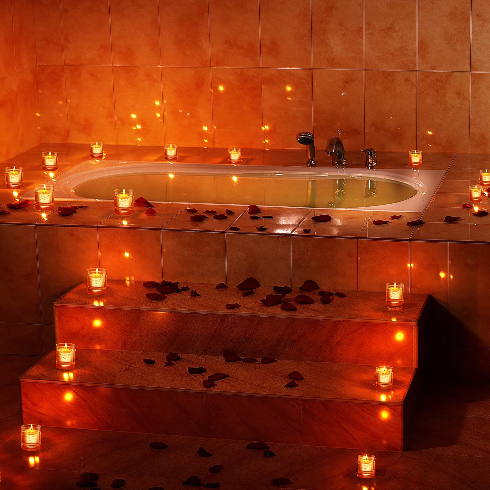 20 White Floating Candles for Weddings & Pools – 1.5