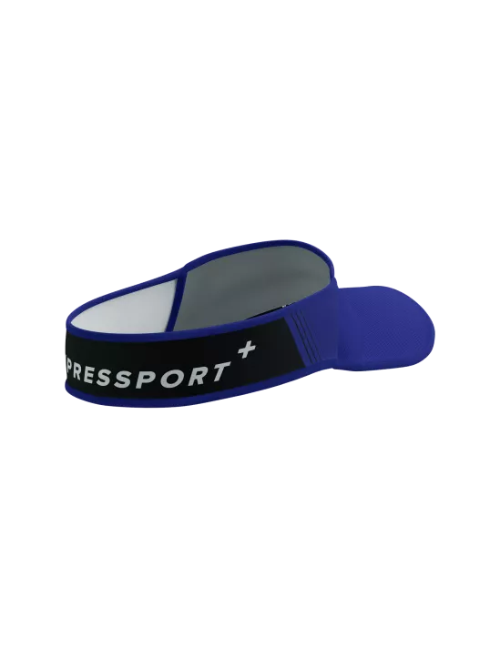 Compressport Unisex Ultralight Running Visor - Dazzling Blue/Black | Sun Protection for Outdoor Sports & Active Lifestyle
