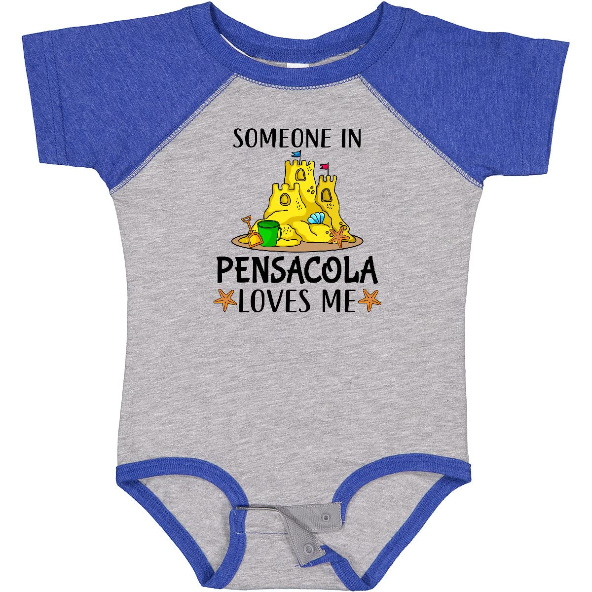 Inktastic 'Someone in Pensacola Loves Me' Beach Vacation Baby Bodysuit - Cute Florida-Themed Outfit for Infants & Toddlers | Perfect for Family Beach Trips, Photo Shoots & Gifts