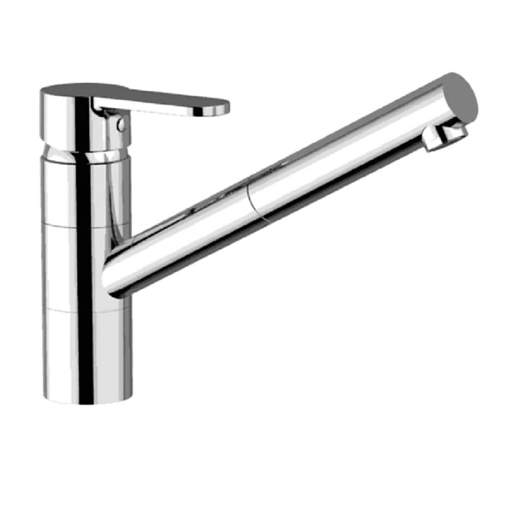 Abey Armando Vicario ISA Pull Out Mixer Chrome Faucet - Modern Kitchen Sink Mixer with Extendable Spray Head for Easy Cleaning (Model: 400710) - Perfect for Home, Restaurant, and Commercial Use