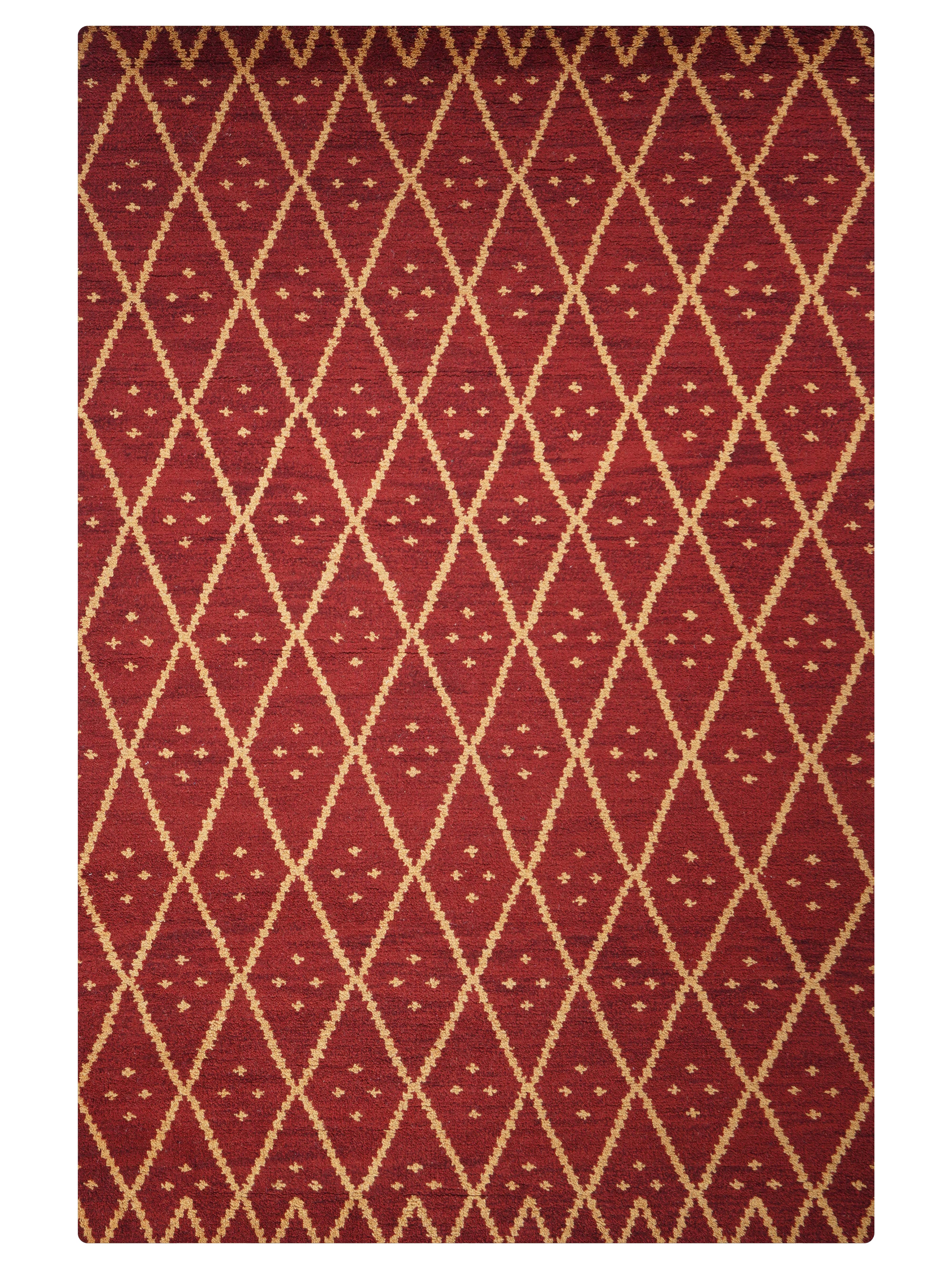 Starry Hand Knotted Rug - Bohemian Style Area Rug for Living Room, Bedroom & Nursery - Soft & Durable Home Decor