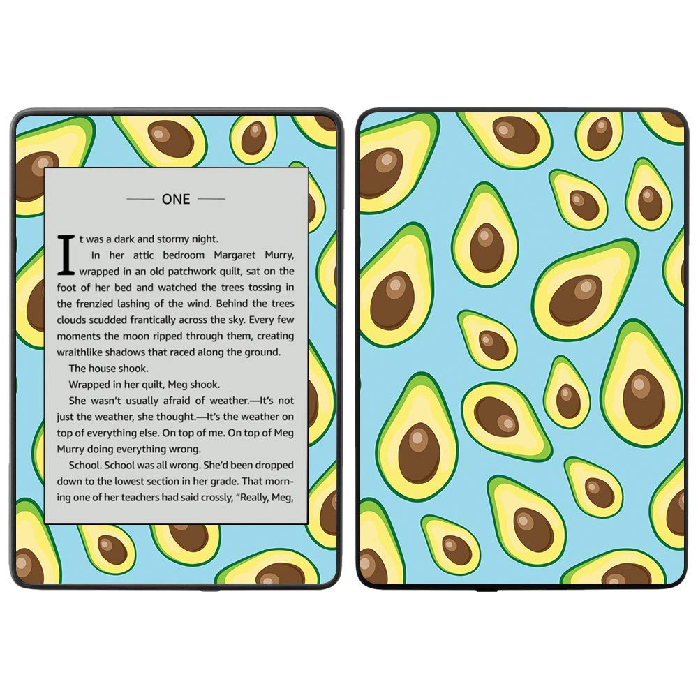 MightySkins Protective Vinyl Decal Wrap Cover for Amazon Kindle Paperwhite 2018 (Waterproof Edition) - Blue Avocados Design | Durable, Easy to Apply & Remove | Made in USA | Perfect for Travel, Reading & Outdoor Use