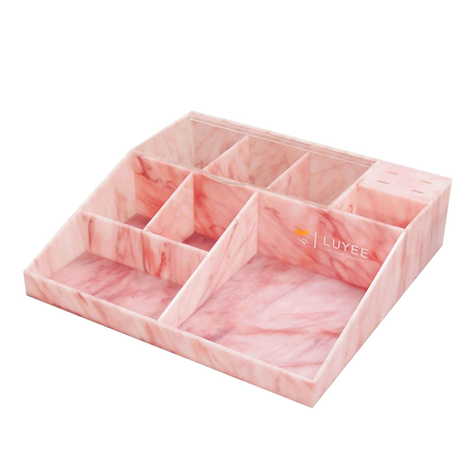 Ziurmut Large Capacity Acrylic Lash Organizer & Storage Box - Dustproof Eyelash Extension Holder for Makeup Artists | Perfect for Salon, Beauty Counter & Home Vanity Organization