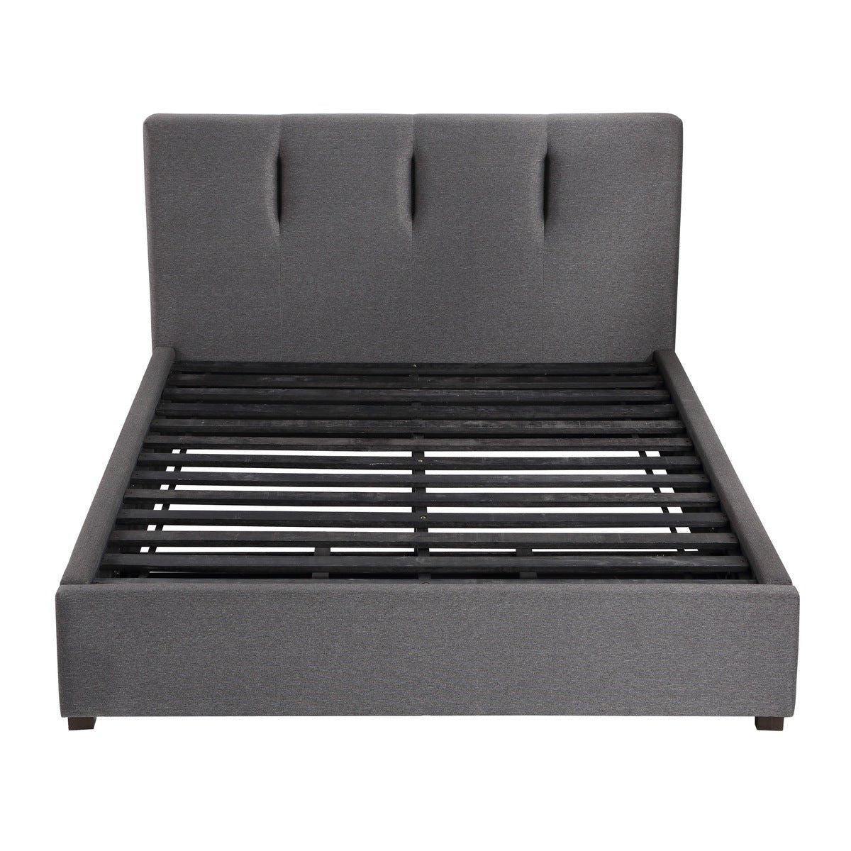 Aitana Collection Queen Size Storage Bed with Underbed Drawers - Perfect for Small Bedrooms & Guest Rooms | Space-Saving Bed Frame with Hidden Storage Compartments