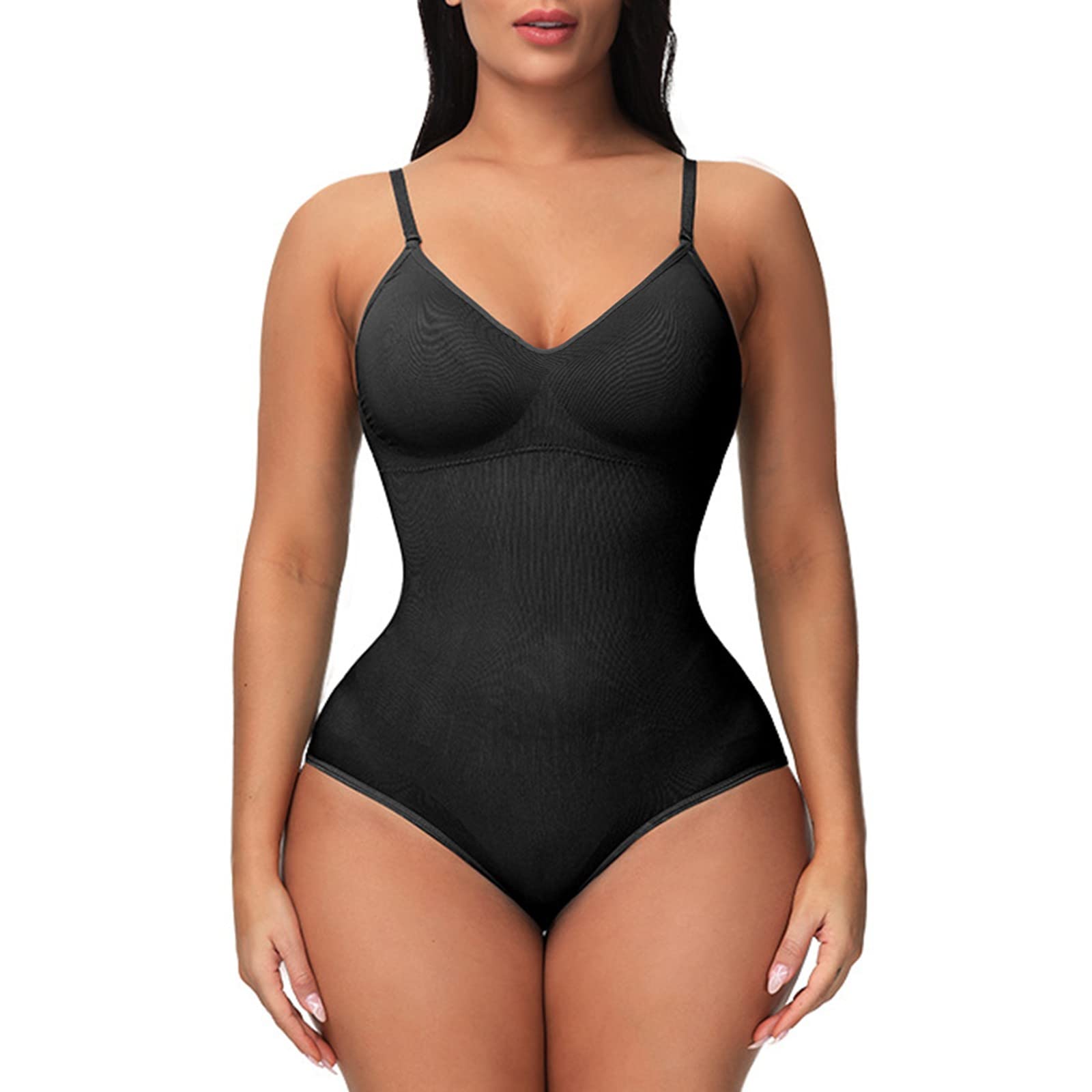 Strapless Shapewear Bodysuit for Women - Slimming Thong Body Shaper with Built-in Support | Seamless Tummy Control & Waist Cincher | Perfect for Weddings, Evening Dresses & Special Occasions