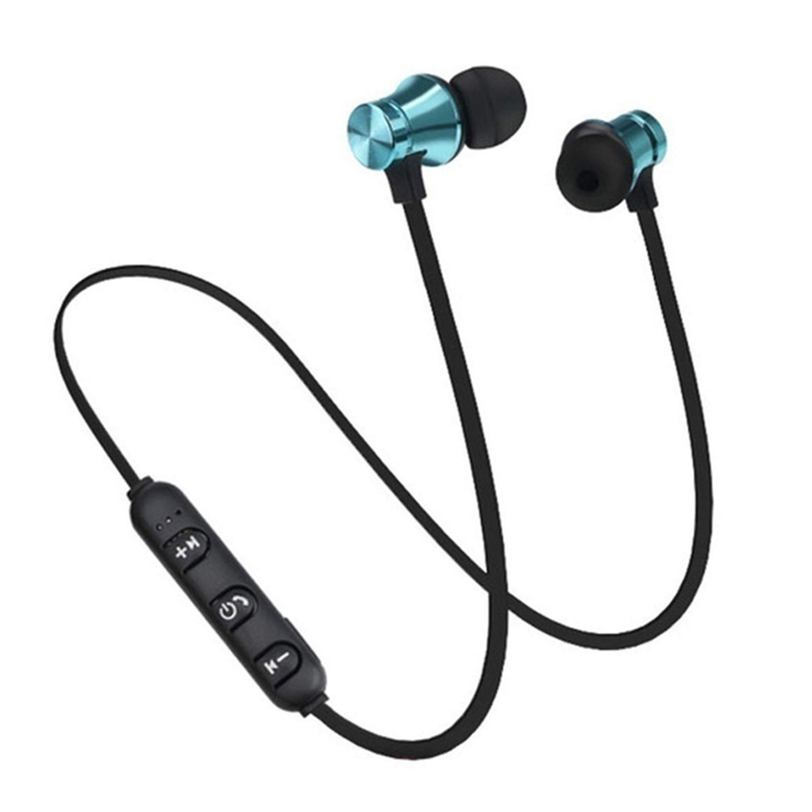 HEVIRGO XT11 Wireless Bluetooth Earbuds - Magnetic in-Ear Sport Headphones with Secure Fit, Sweatproof for Running, Gym & Workouts - Universal Bluetooth Compatibility (Blue) - Perfect for Jogging, Commuting & Fitness Training