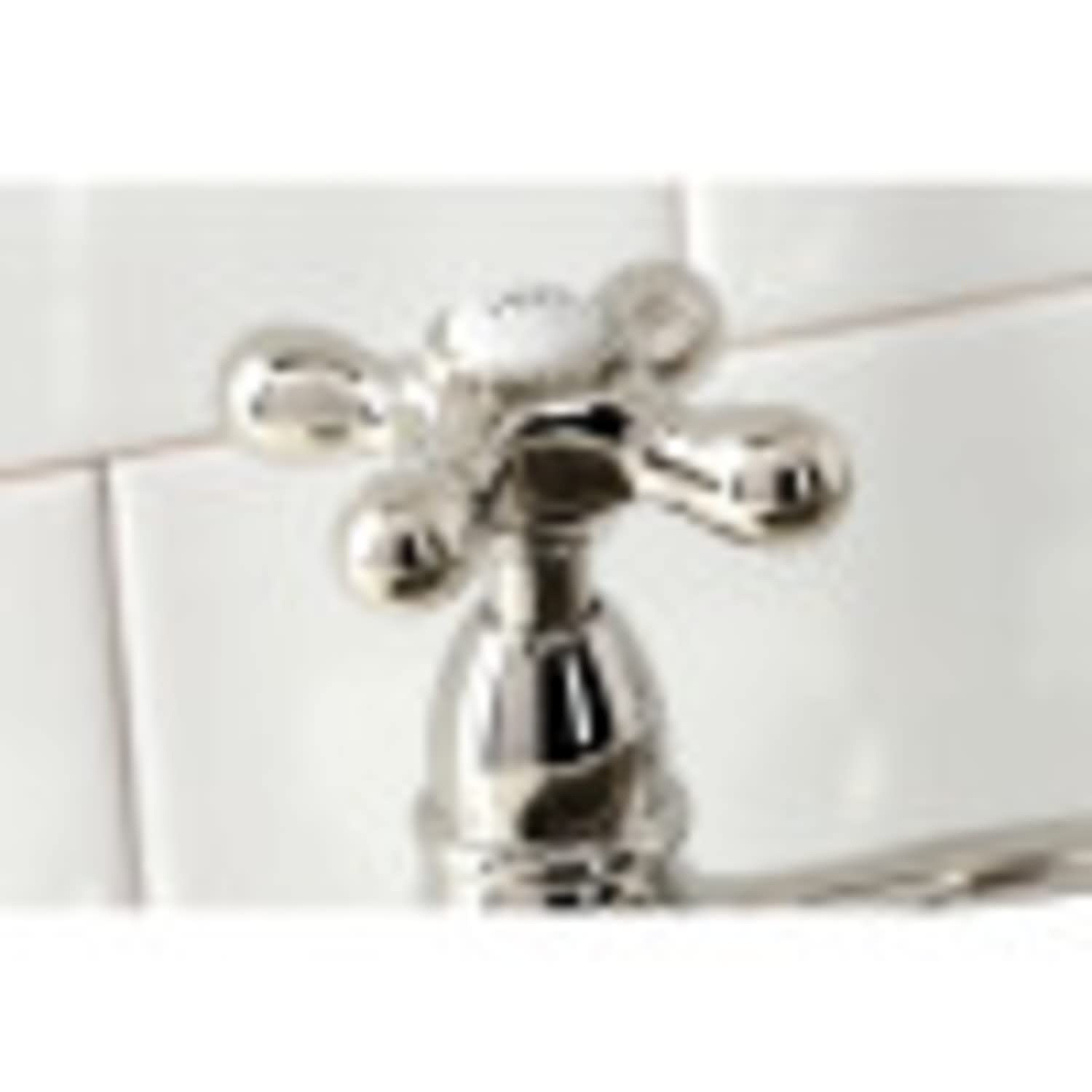 Kingston Brass Heritage 8-Inch Center Kitchen Faucet with Side Sprayer - High Arc Pull-Out Sprayer for Modern Kitchen Sink, Perfect for Washing Dishes and Filling Pots