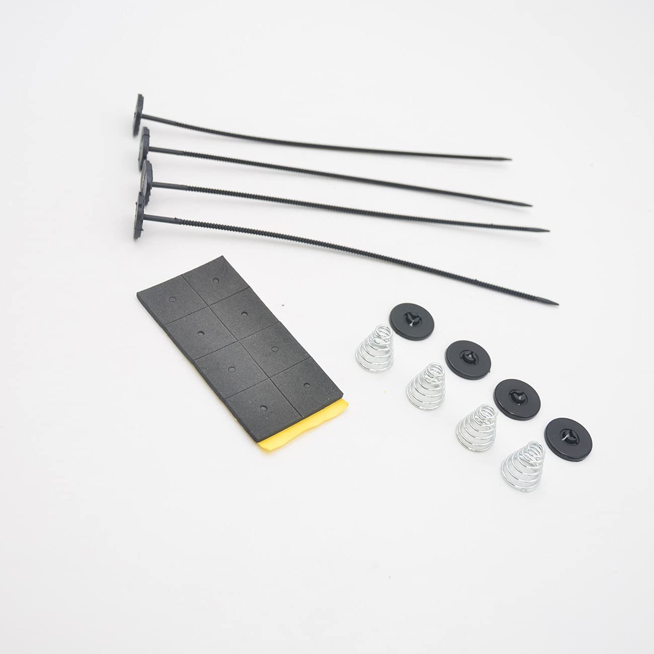 Universal Fan Mount Kit for 7 9 10 12 14 16 Inch Electric Slim Fans - Plastic Push Through Radiator Tie Straps (2 Pack) - Perfect for PC Cooling, Radiator Installation, and Case Airflow Management