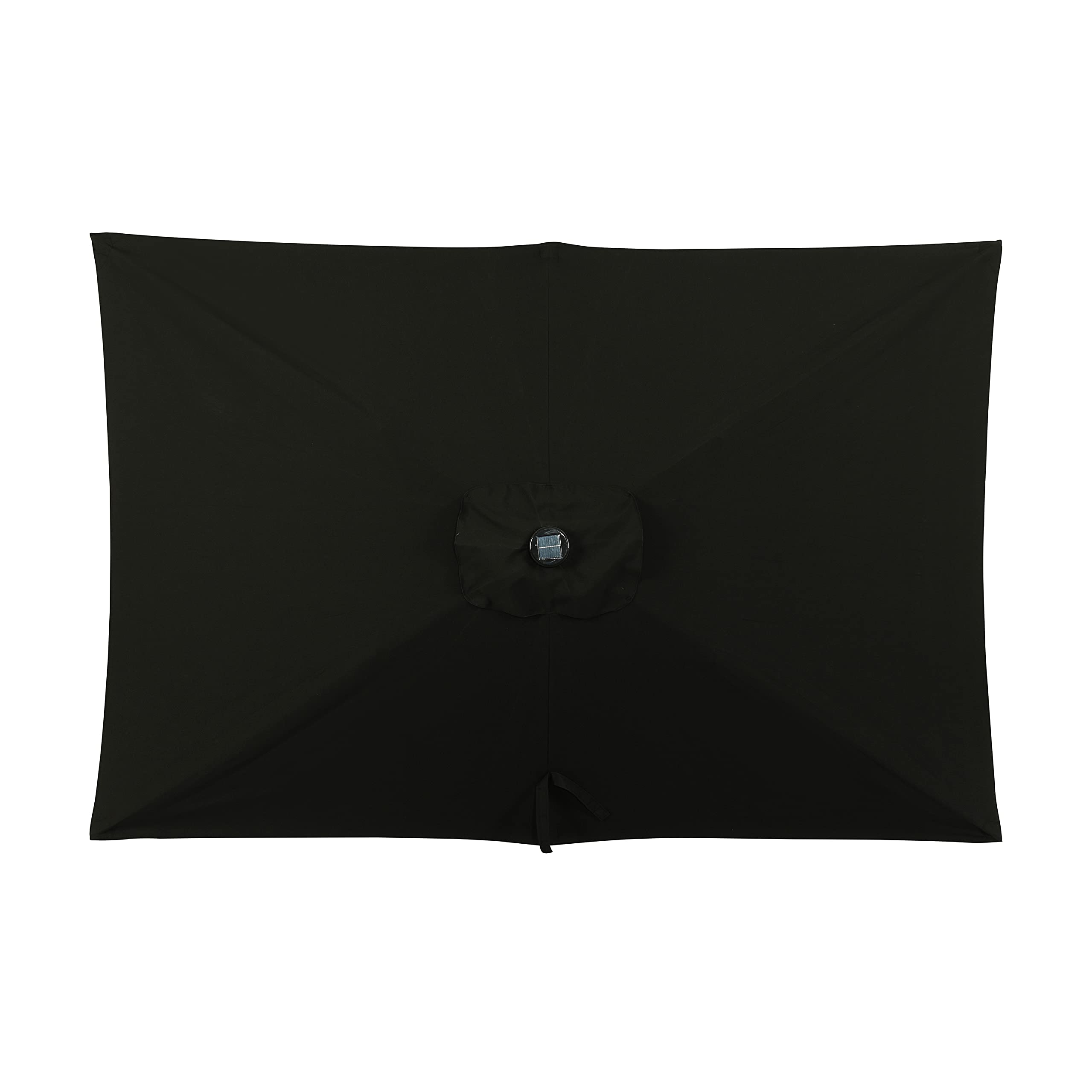 10ft Rectangular LED Market Umbrella with 32 LED Bulbs - Outdoor Patio, Garden, Restaurant, Poolside, and Backyard Use