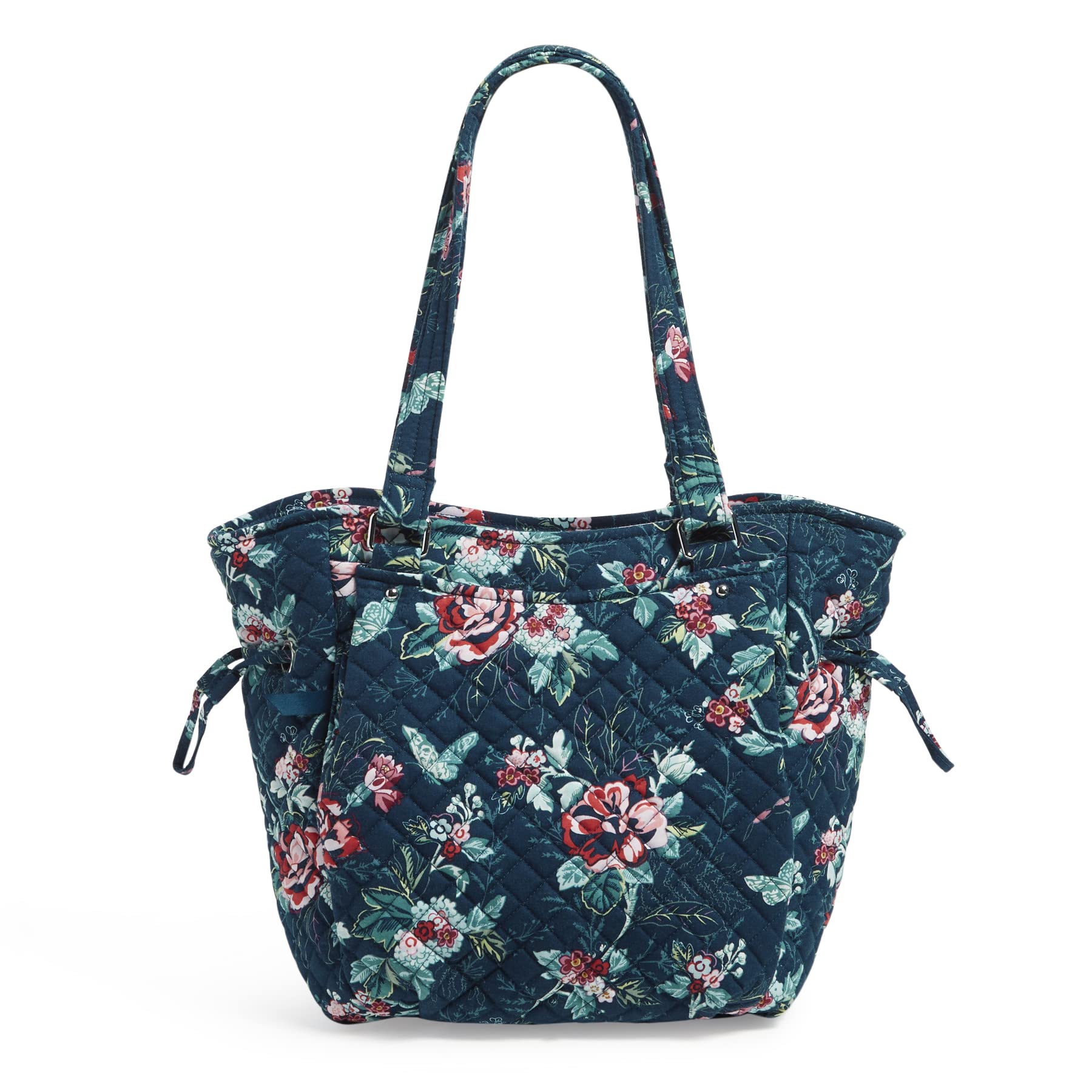 Vera Bradley Women's Cotton Glenna Satchel Purse - Stylish Crossbody Handbag for Women, Lightweight & Spacious, Perfect for Work, Travel & Everyday Use