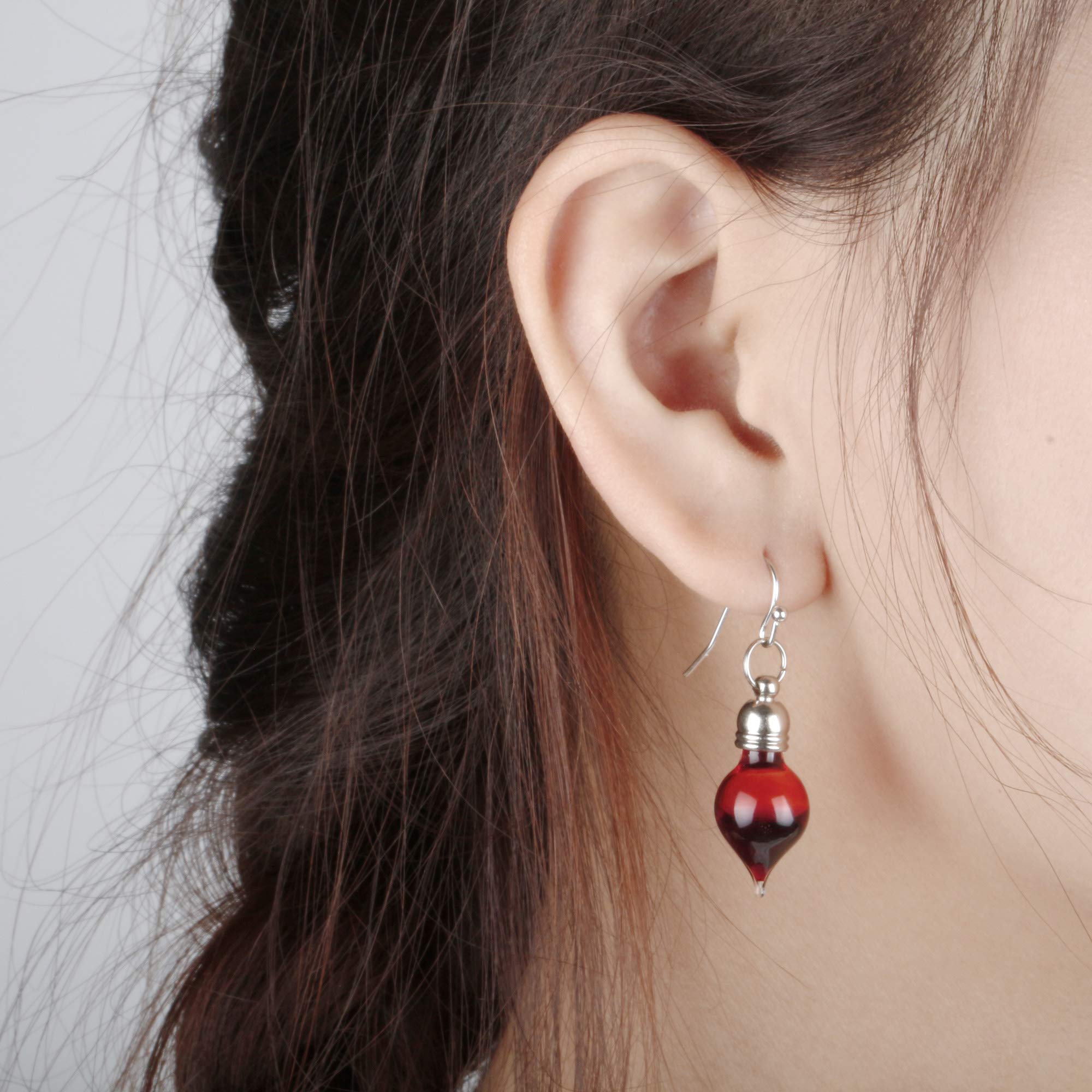 Vampire Blood Drop Earrings - Gothic Fake Red Blood Dangle Earrings for Women, Halloween Costume Jewelry - Perfect for Cosplay, Halloween Parties & Gothic Fashion