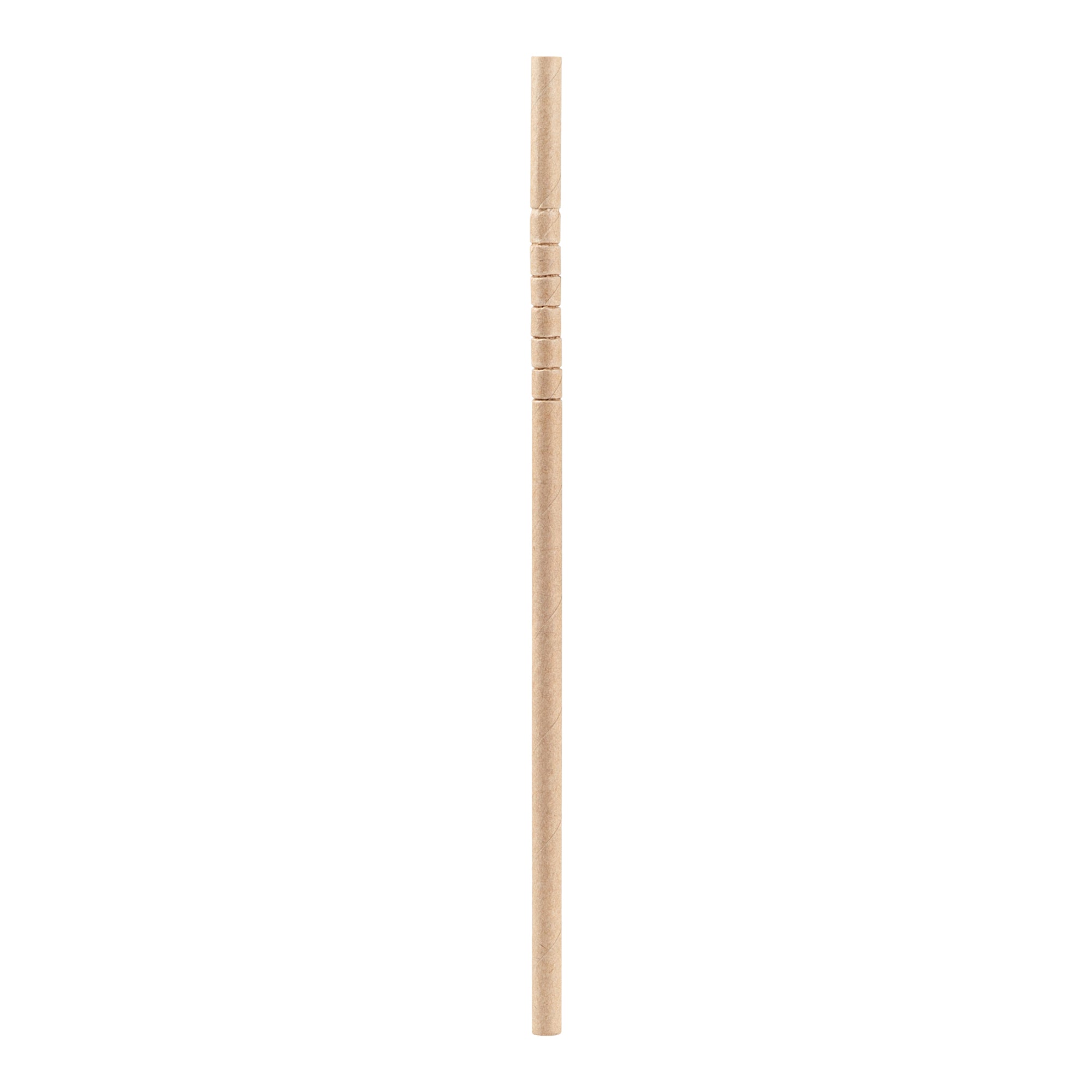 Eco-Friendly Kraft Paper Bendable Straws - Biodegradable, Unwrapped, 6mm x 7 3/4