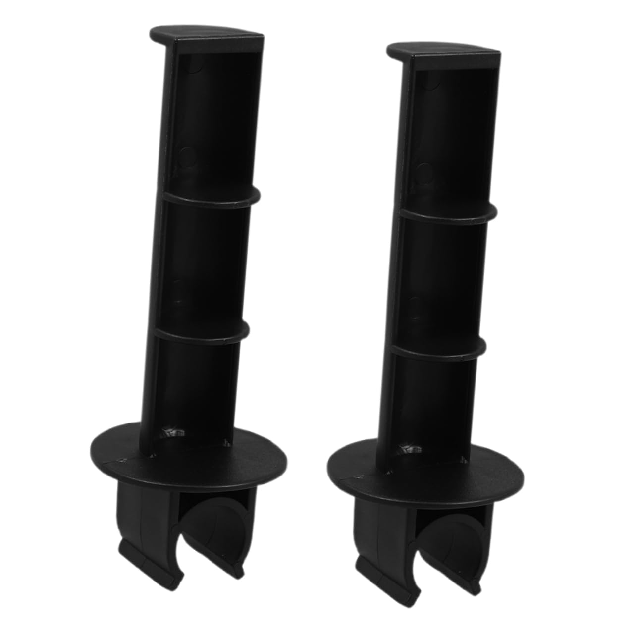 2-Pack Clip-On Toilet Paper Holder for Wheelchairs - Adjustable Roller Replacement Rod with Secure Grip - Ideal for Seniors, Nursing Patients, Bedside Commodes & Transport Chairs - Perfect for Home Care, Hospitals and Mobility Assistance