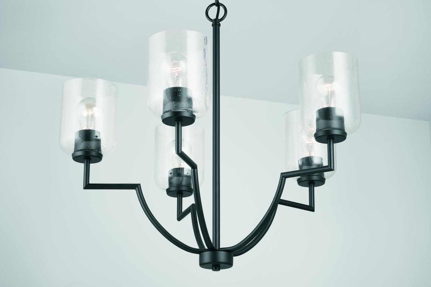 Elegant Capital Lighting Five Light Chandelier - Modern Crystal Ceiling Fixture for Dining Room, Bedroom & Living Room Decor