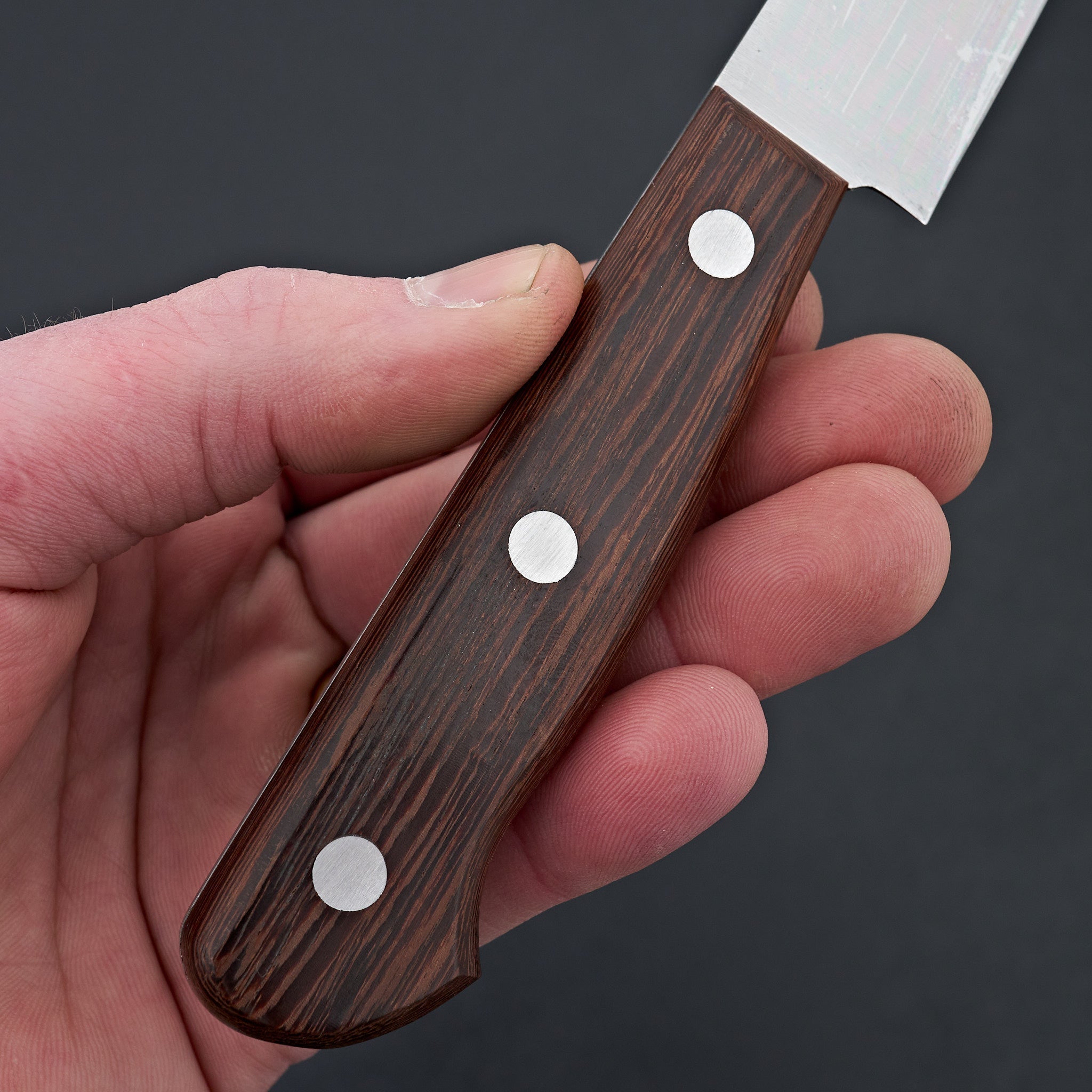 Hitohira Vintage SK Petty Knife 150mm - Japanese Carbon Steel Blade with Tagayasan Wood Handle - Perfect for Slicing, Peeling & Precision Kitchen Tasks