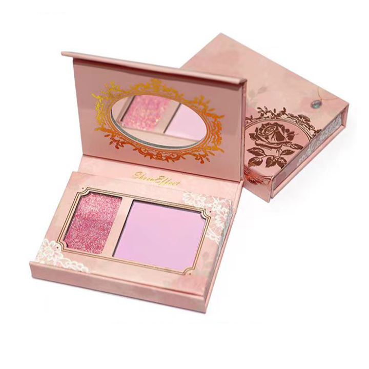 SheenEffect Chameleon Dream Duo Blush & Highlighter Palette - Cream Blush & Powder Highlighter Set for Cheeks & Face - Perfect for Daytime Glow & Nighttime Makeup Looks