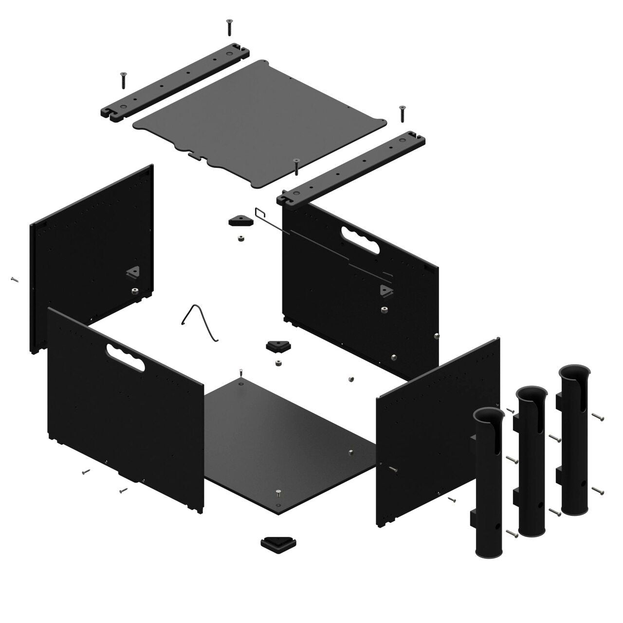 BlackPak Kayak Fishing Crate - Heavy Duty Storage for Fishing Gear | Perfect for Kayak Anglers & Outdoor Adventures
