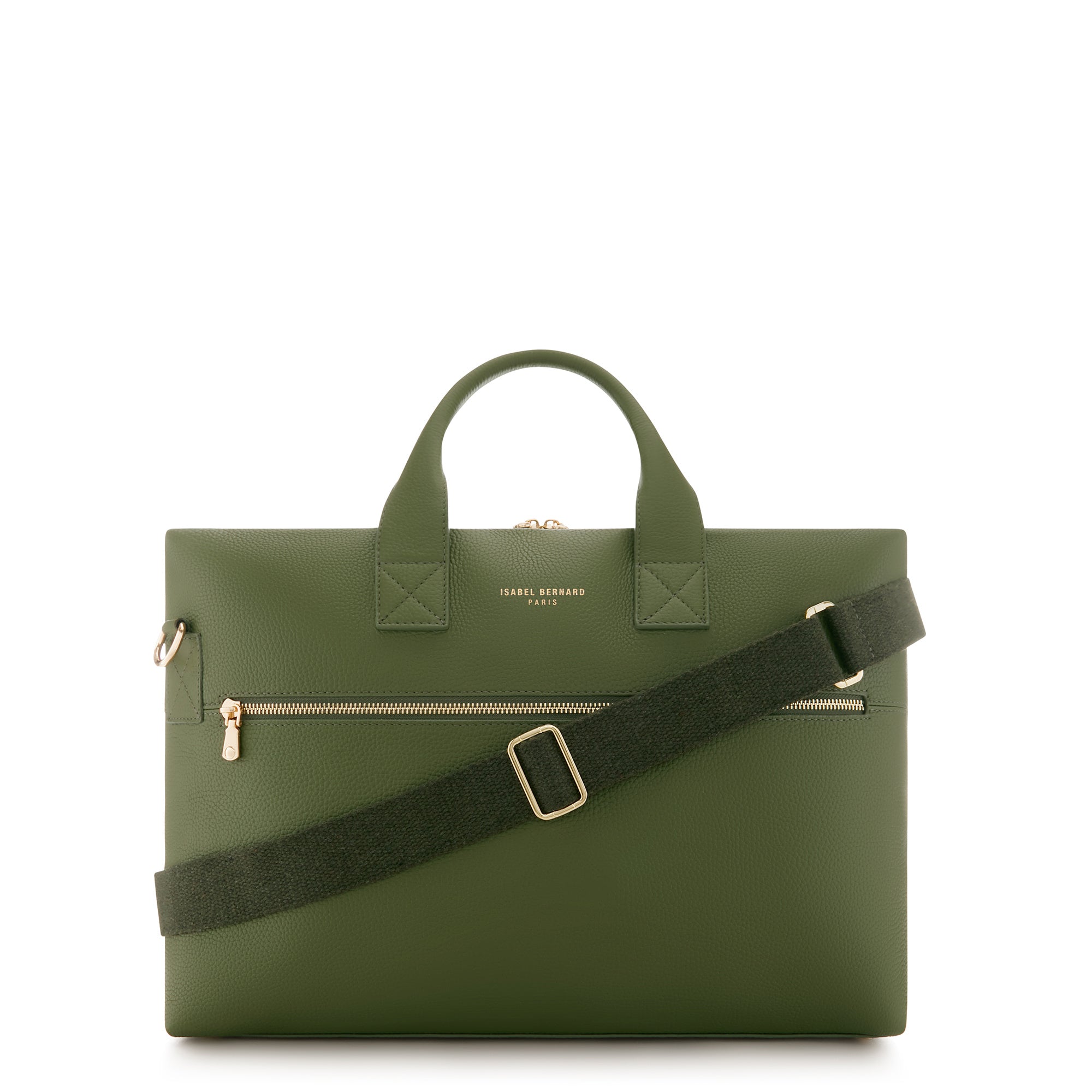 Honoré Anique Green Calfskin Leather Handbag for Women with 16.4 Inch Laptop Pocket - Stylish Work Tote, Office Essentials, Business Travel & Everyday Carry