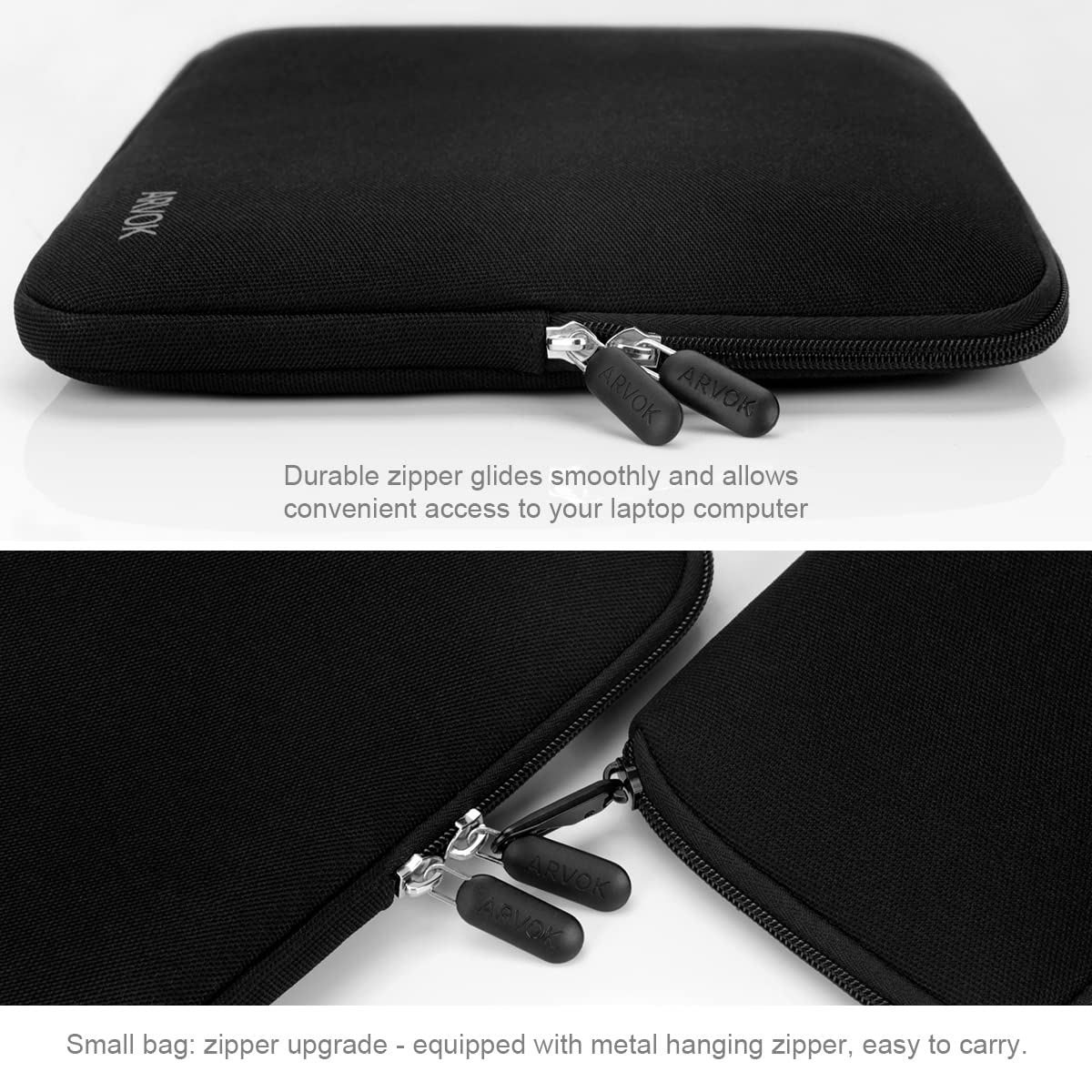 Waterproof ARVOK Laptop Sleeve Case for MacBook Pro 16 2021 - Durable Canvas Fabric Protective Cover with Extra Storage Bag - Perfect for Travel, Office & School Use