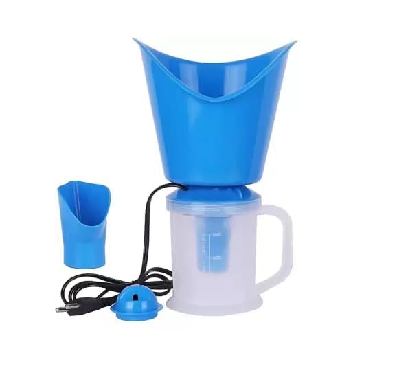 TRUE CARE® All-in-One Vaporizer for Cold & Cough Relief - Nose Steamer, Inhaler with Multi-Color Nozzle | Safe for Kids & Adults | Perfect for Sinus Congestion, Dry Cough & Nasal Irritation (Blue) - Avoid Using R.O. Water