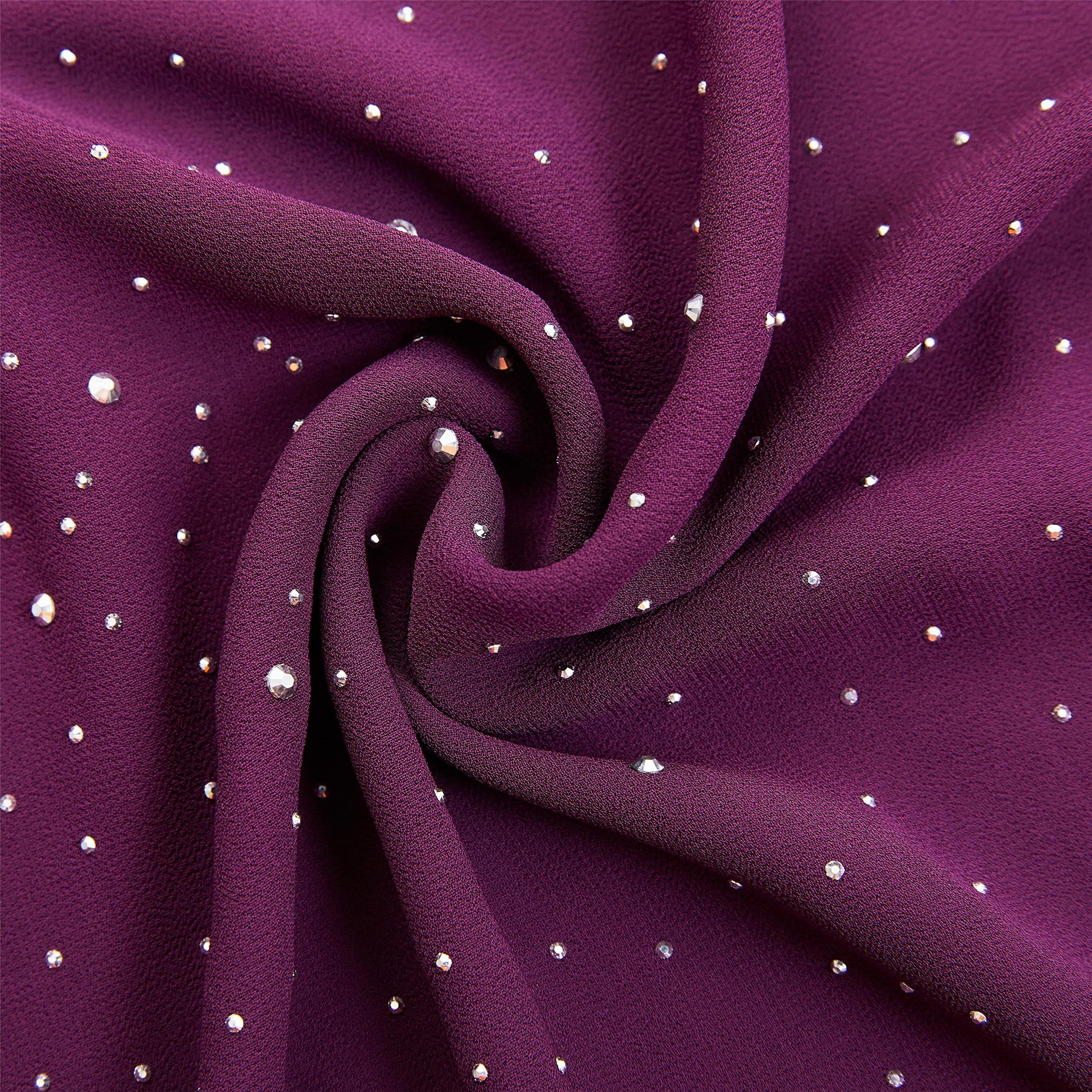 Elegant Sheer Chiffon Shawl for Women - Soft Silky Sparkly Wedding Bridal Scarf Wrap - Perfect for Evening Dresses, Prom, Formal Events & Special Occasions