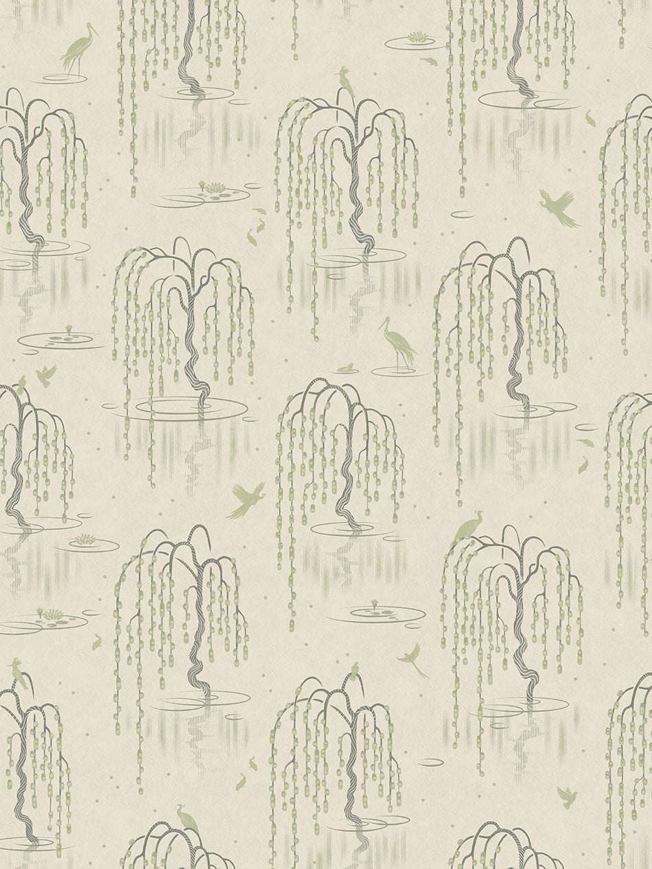 Kyoto Blossom Japanese Cherry Blossom Wallpaper Sample - Peel & Stick Removable Wall Mural for Bedroom, Living Room, Nursery Decor
