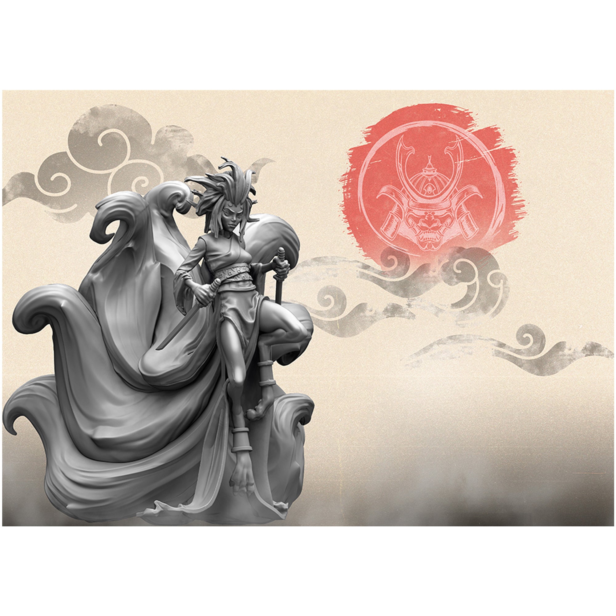 Yoroni: Kitsune Bakasu - Japanese Fox Demon Mask for Cosplay, Halloween & Anime Conventions | Perfect for Costume Parties, Theatrical Performances & Collectors