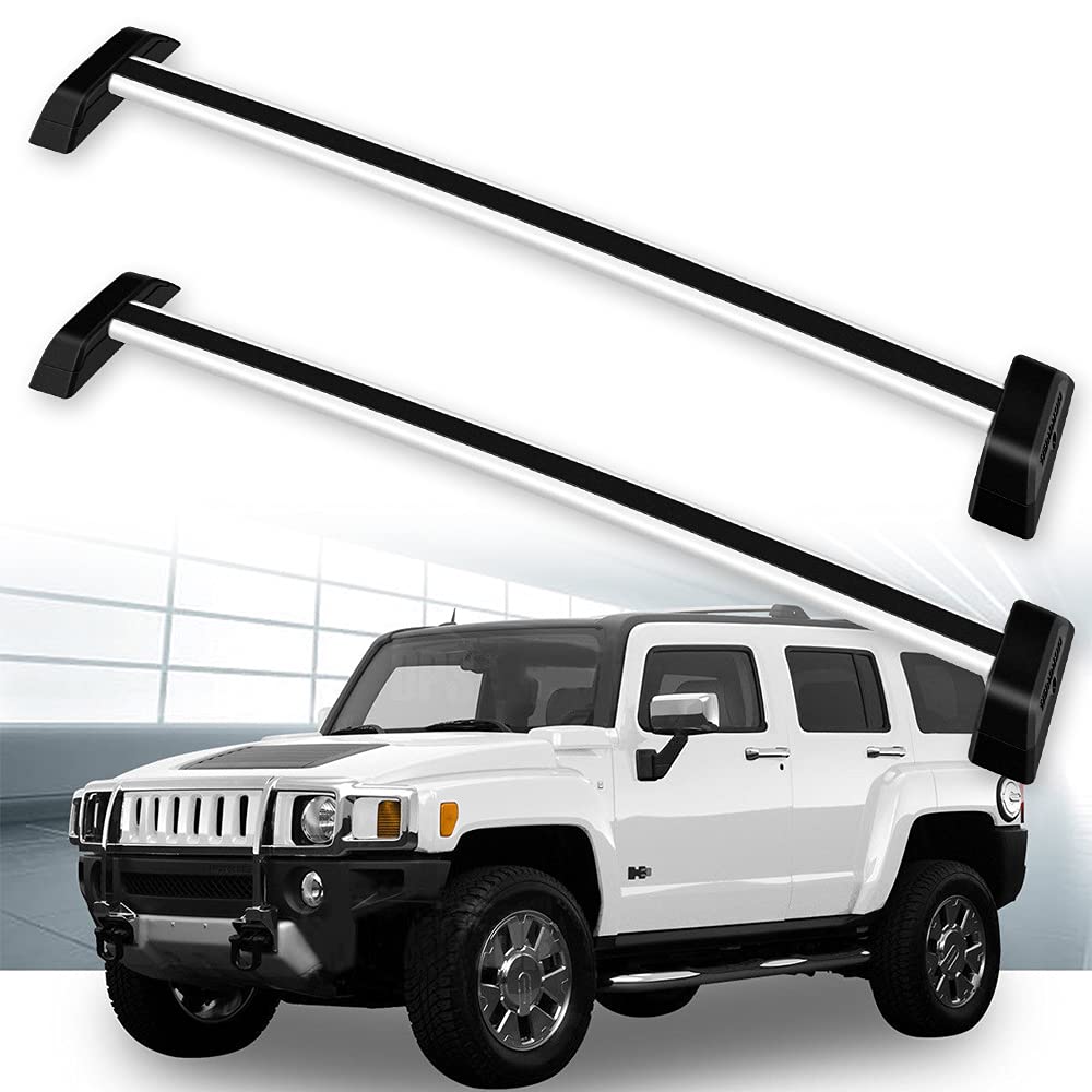 OCPTY Universal Roof Rack Cross Bars for Hummer H3 2006-2010 | Heavy Duty Luggage Rack | Cargo Carrier for Kayak, Canoe, Bike, Snowboard & Ski | Perfect for Road Trips & Outdoor Adventures