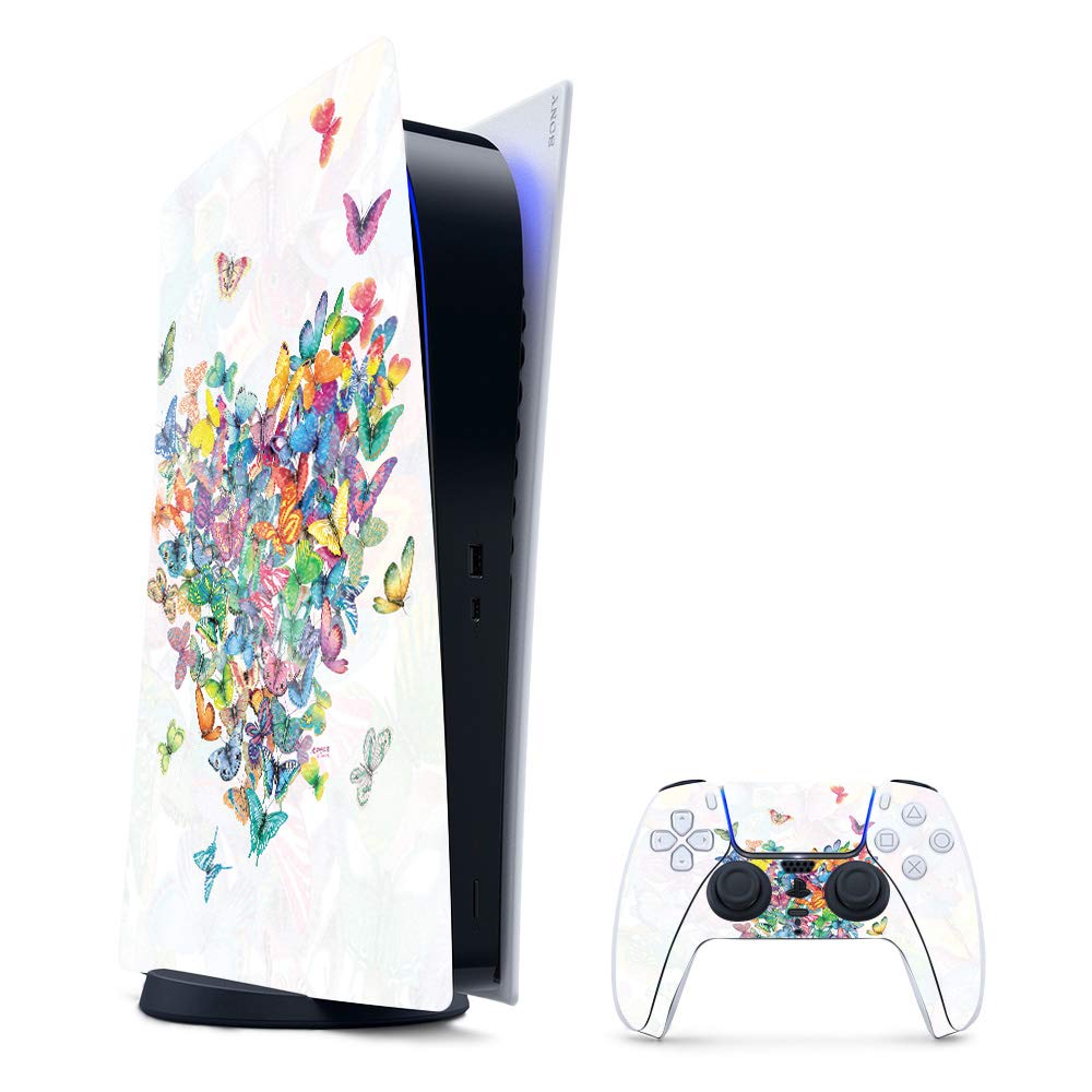 Glossy Glitter PS5 Skin - Wildheart Design | Durable & Easy Apply for Gaming Setup