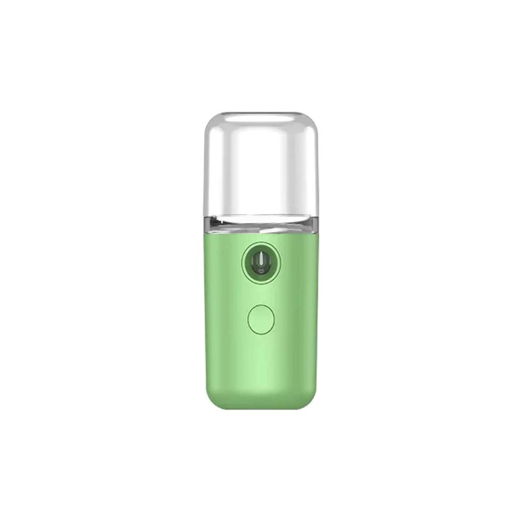 Ntpwenla 30ml Mini Portable Face Sprayer - Nano Facial Mist Humidifier for Hydration | Travel, Camping & Daily Skincare | Green (1 Pack)