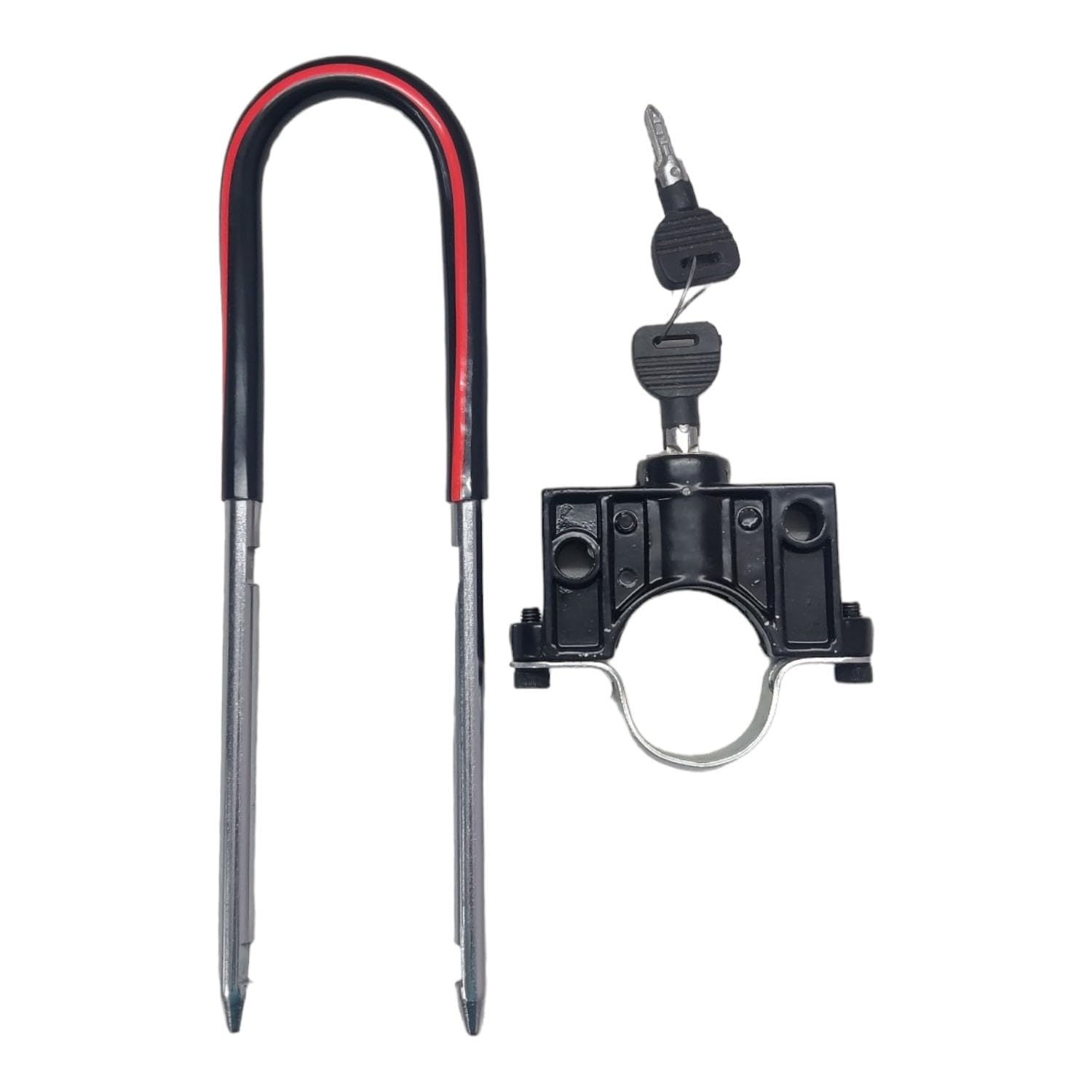 R.J.VON Bike Front Wheel Lock for Bajaj Discover 100 - Secure Anti-Theft Bicycle Lock for Commuting & Urban Riding