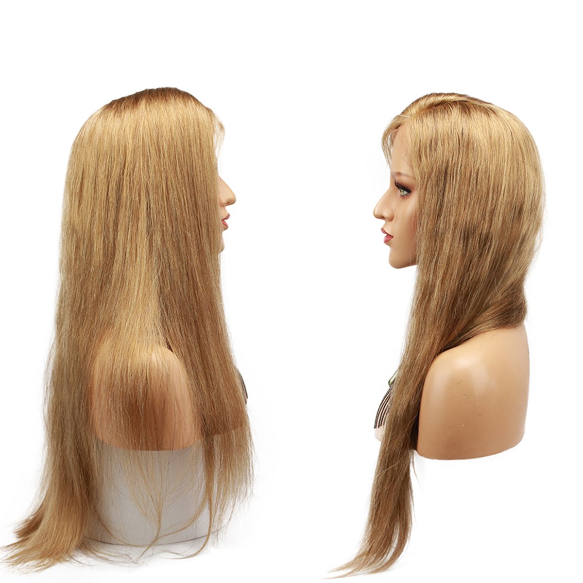 Dreambeauty #18 Pure Blonde Brazilian Remy Human Hair Lace Front Wig for Women - Glueless Full Lace Wig with Baby Hair & Pre-Plucked Natural Hairline - 26 Inch (Perfect for Cosplay, Daily Wear & Special Occasions)
