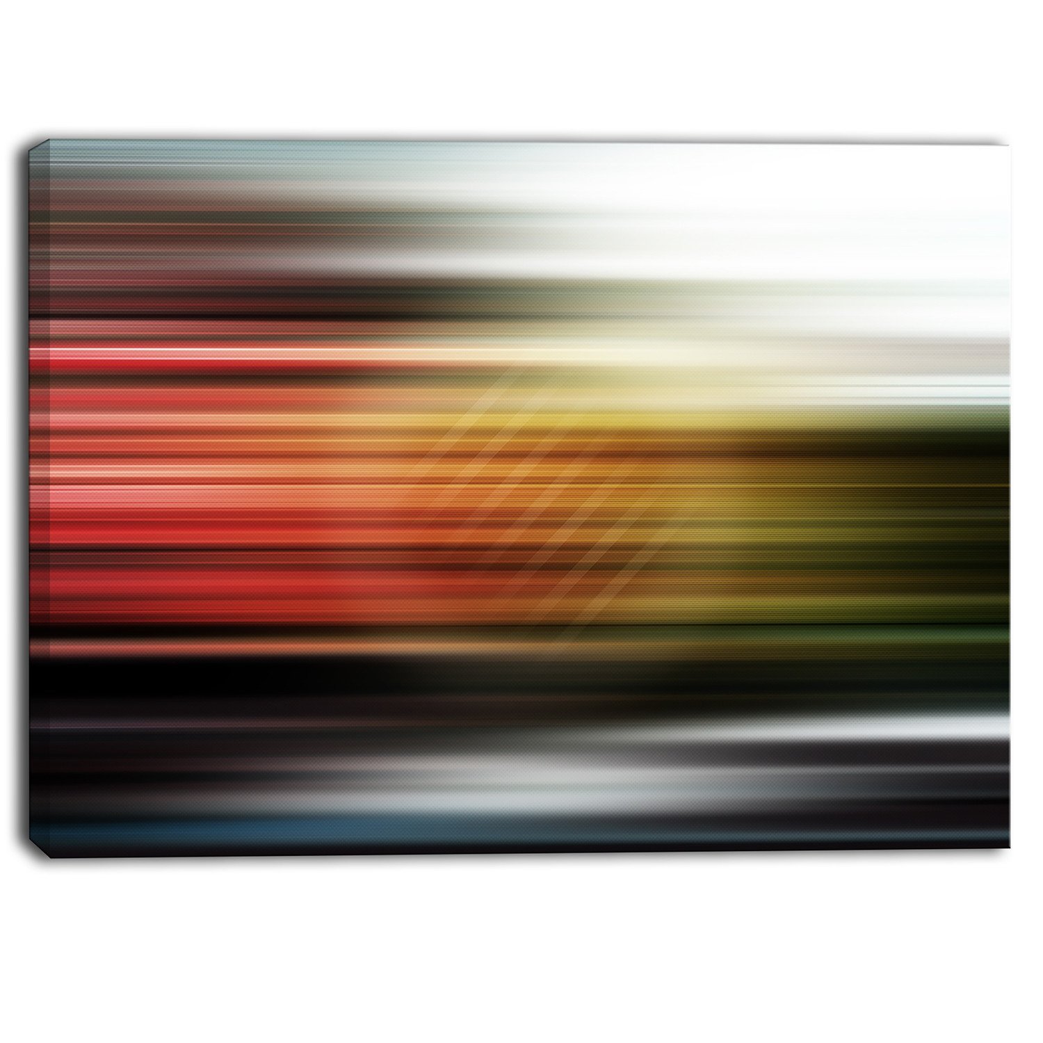 Modern Horizontal Lights Contemporary Art Canvas Print - Perfect for Living Room, Bedroom & Office Wall Decor